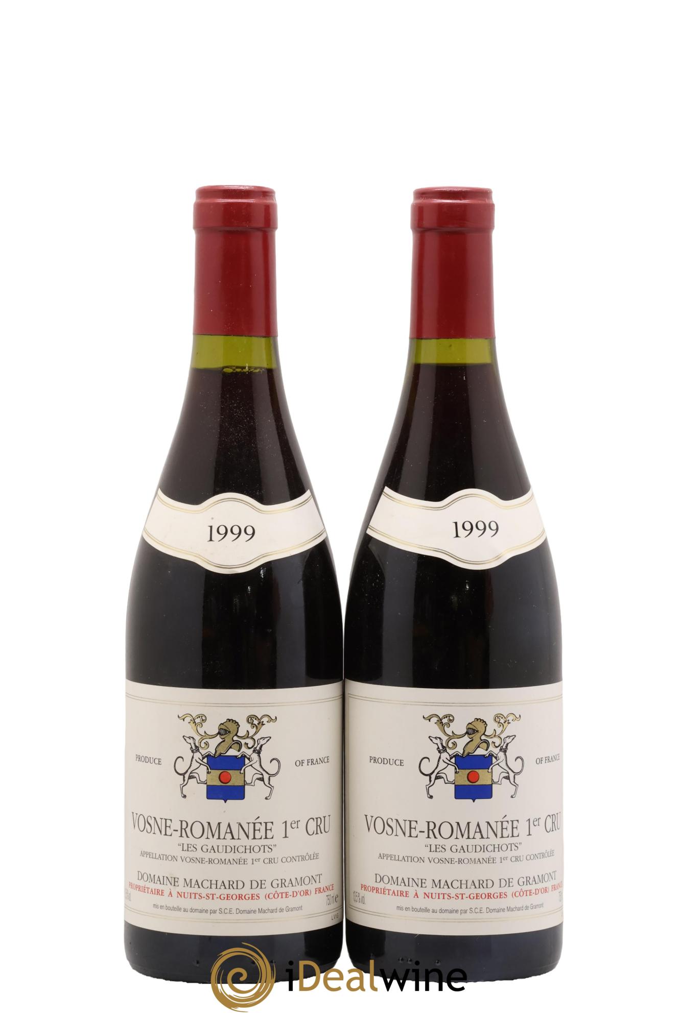 Vosne-Romanée 1er Cru Les Gaudichots Machard de Gramont 1999 - Posten von 2 Flaschen - 0