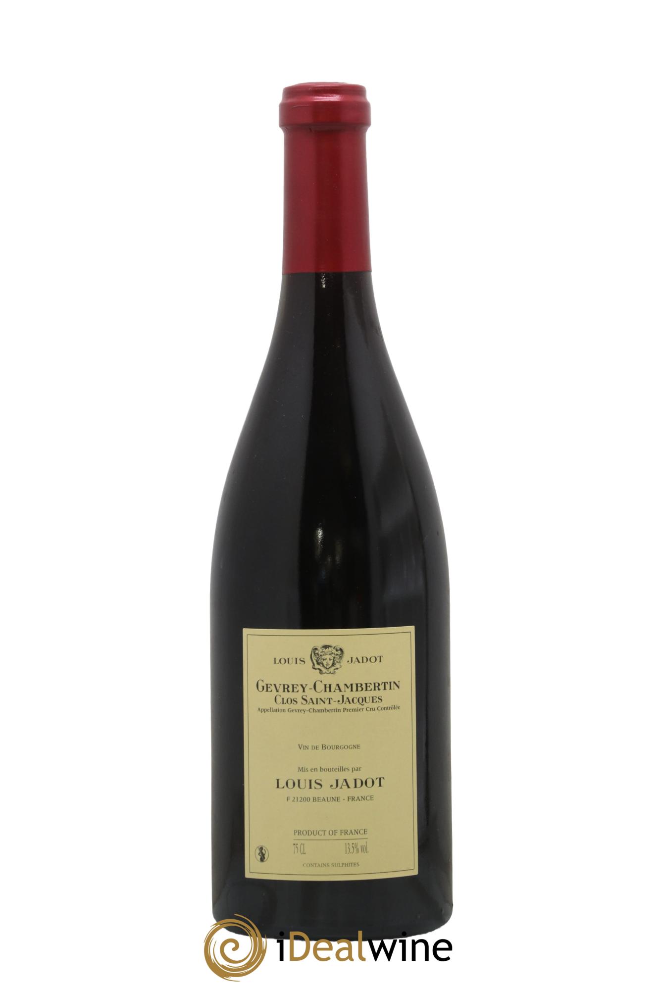 Gevrey-Chambertin 1er Cru Clos Saint Jacques Domaine Louis Jadot  2012 - Lot de 1 bouteille - 1