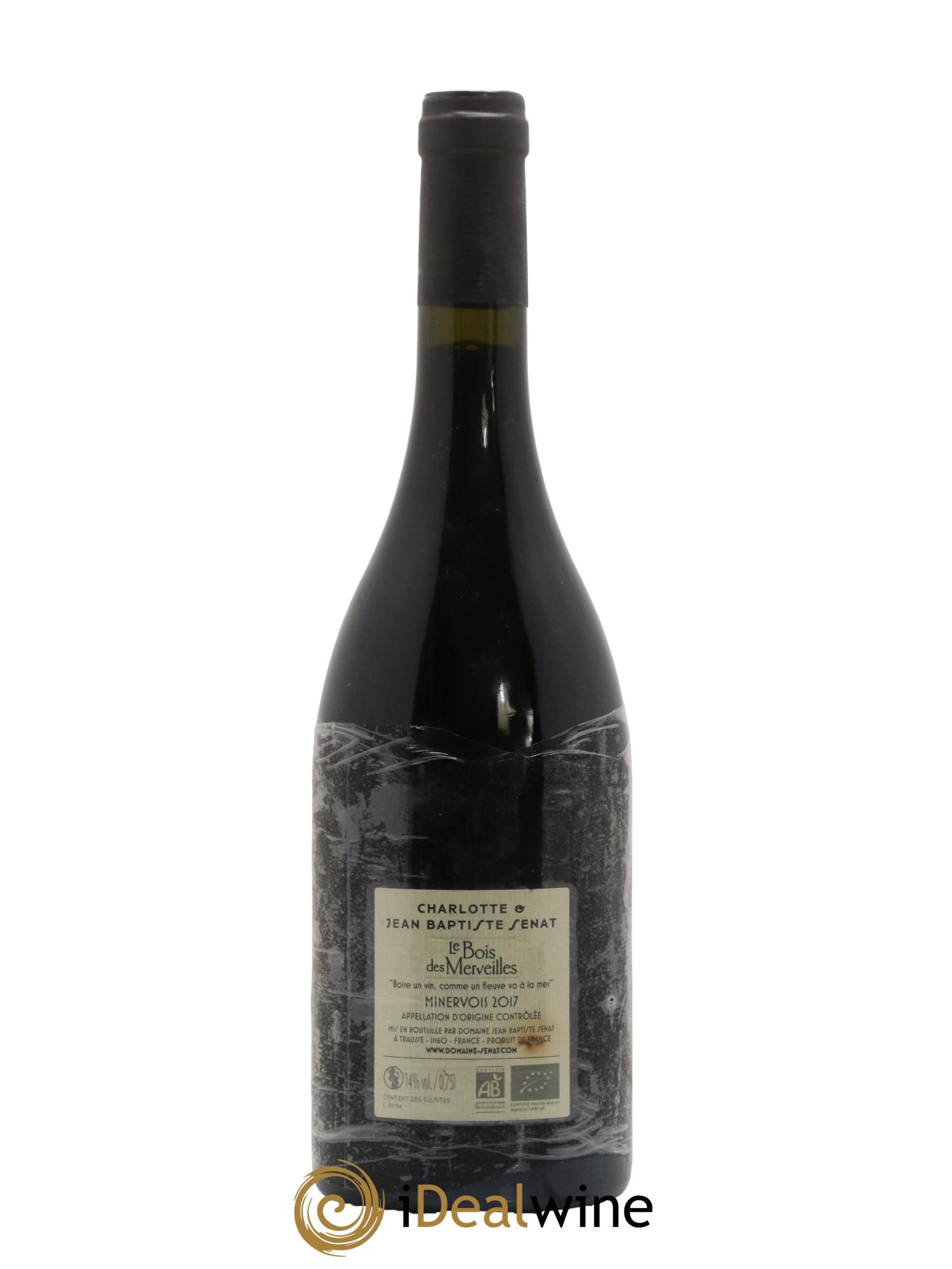 Minervois Le Bois des Merveilles Jean-Baptiste Sénat 2017 - Lot de 1 bouteille - 1