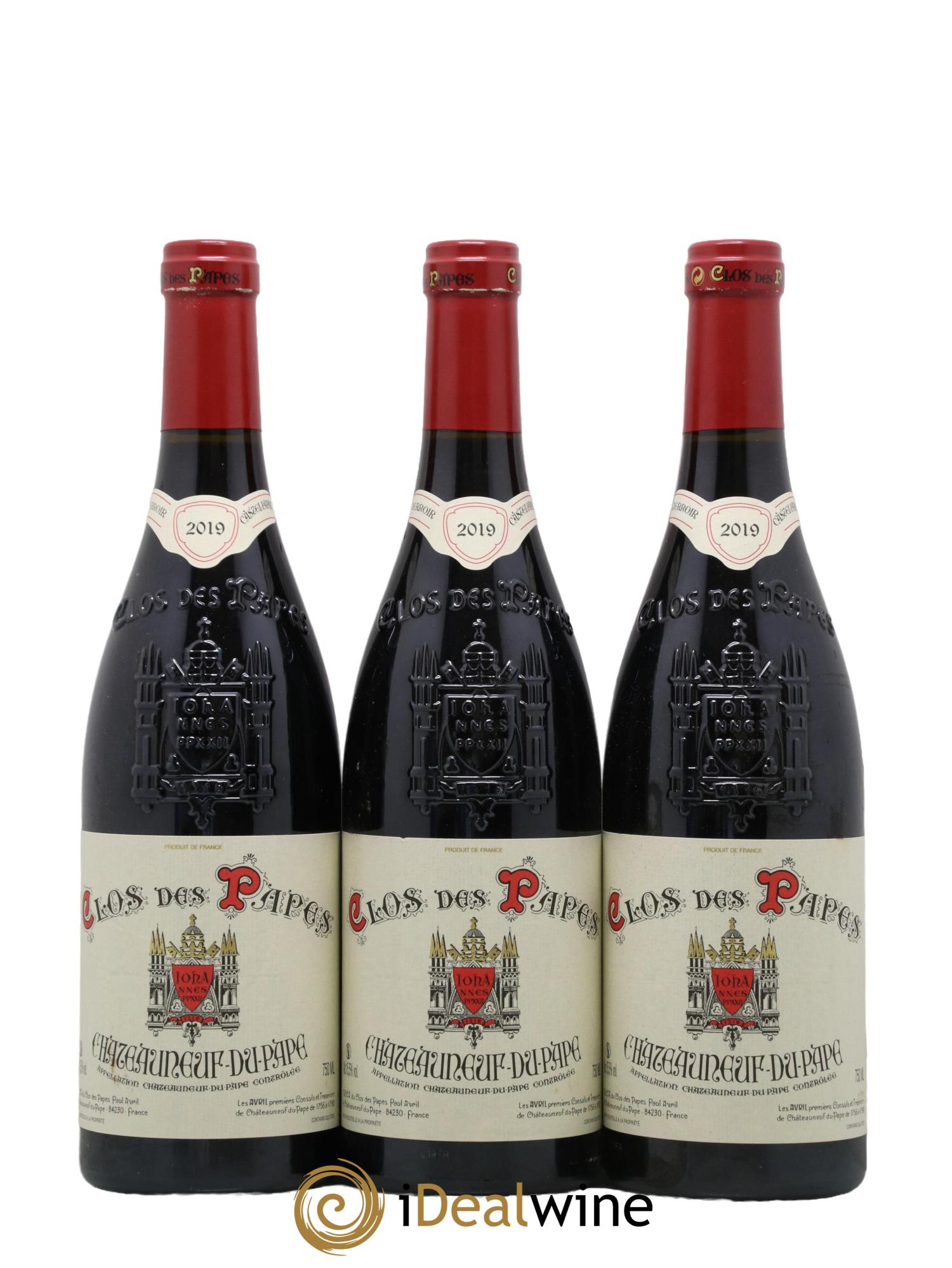 Châteauneuf-du-Pape Clos des Papes - Paul Avril 2019 - Lot de 12 bouteilles - 3