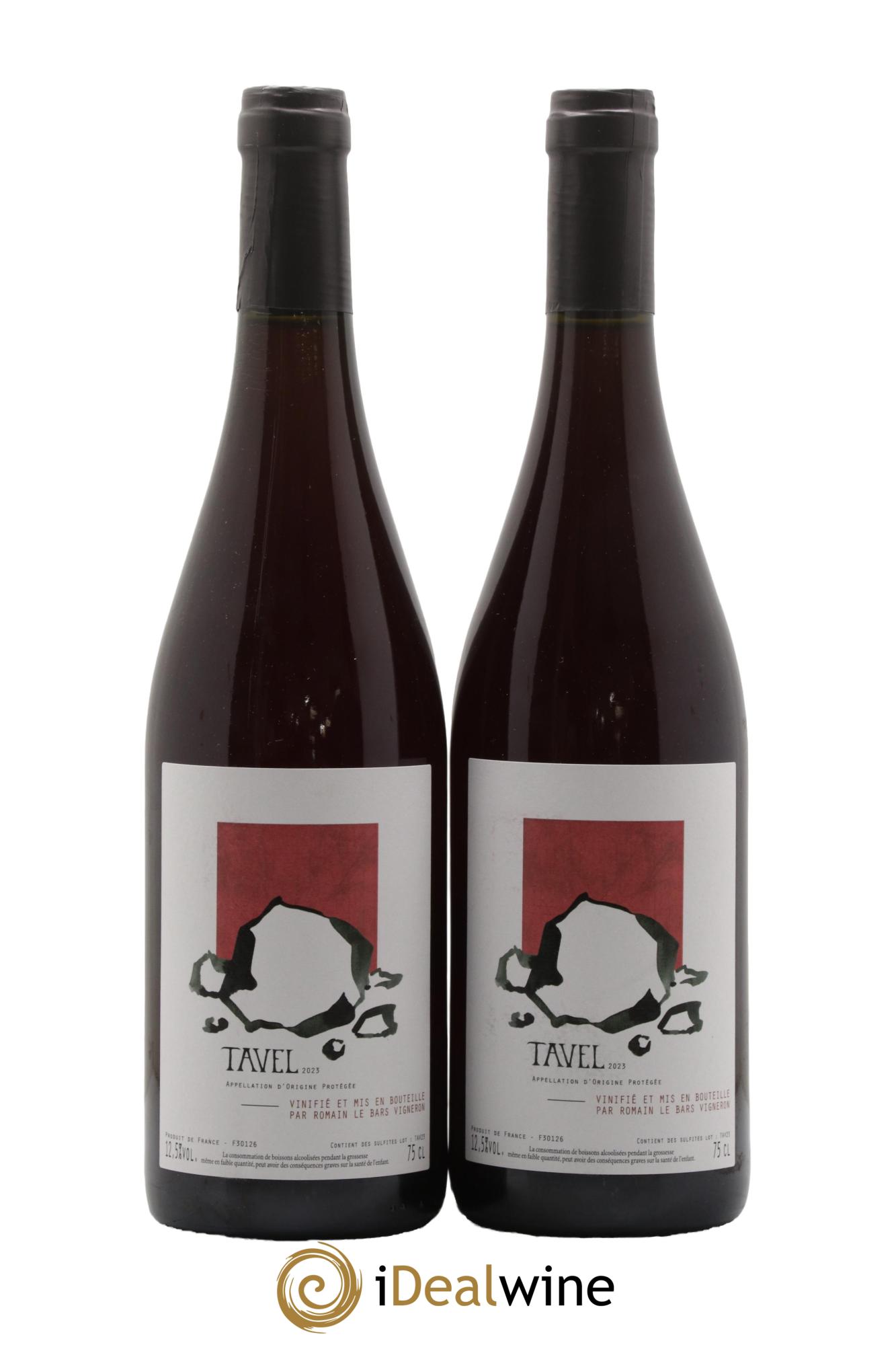 Tavel Romain Le Bars 2023 - Lot of 2 bottles - 0
