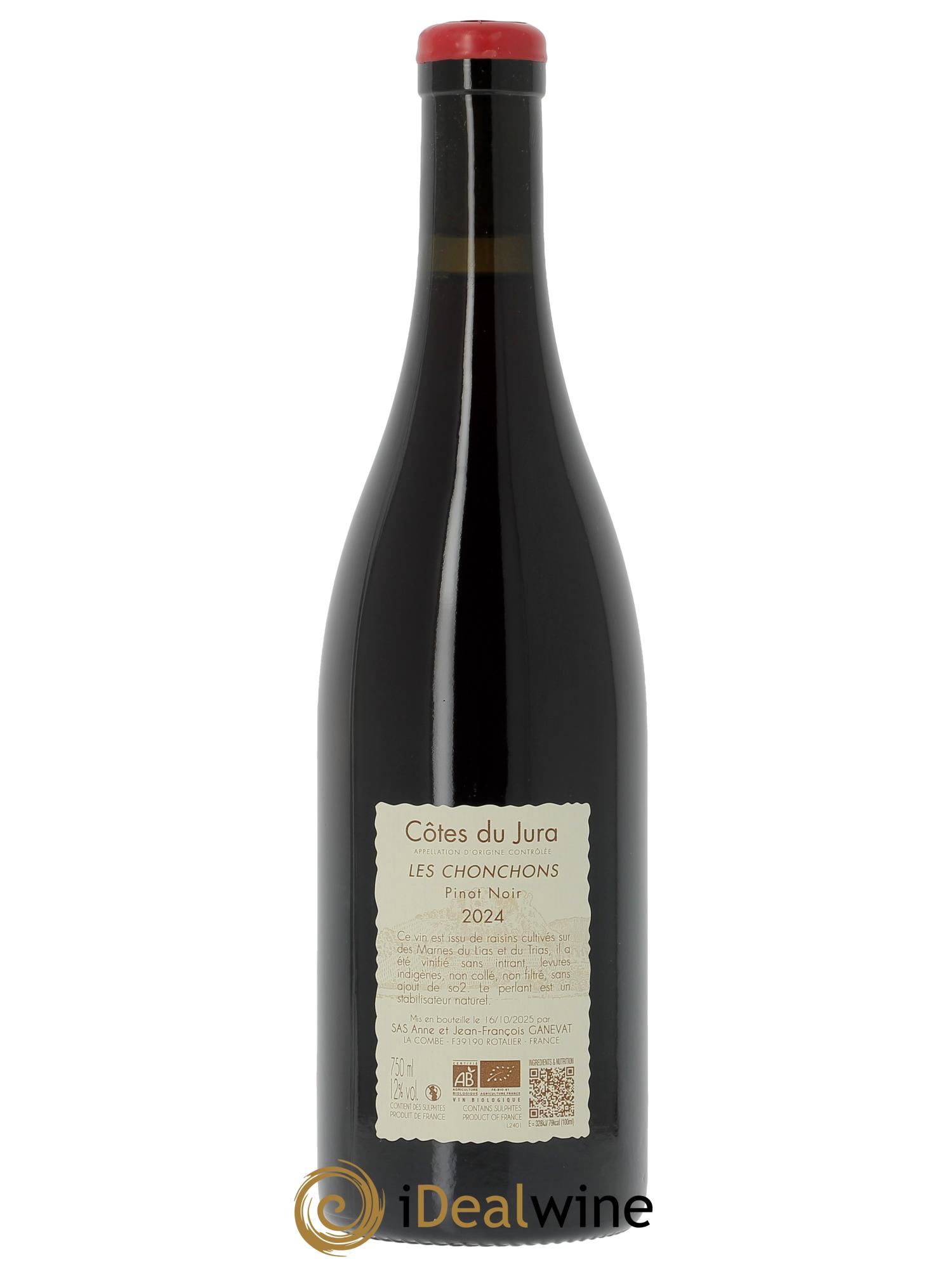 Côtes du Jura Les Chonchons Anne et Jean François Ganevat  2024 - Posten von 1 Flasche - 1