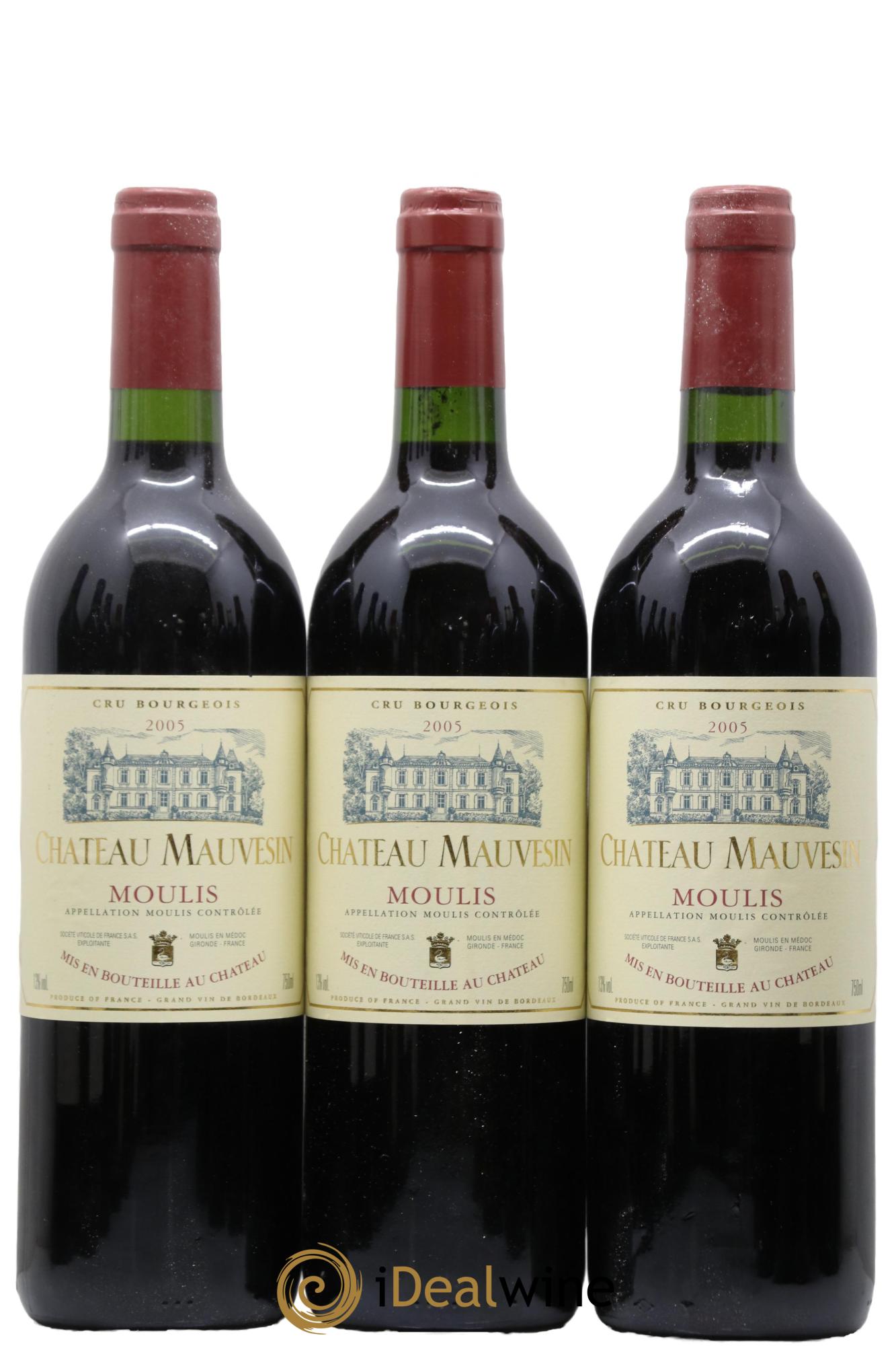 Moulis en Médoc Château Mauvesin 2005 - Lot de 6 bouteilles - 1