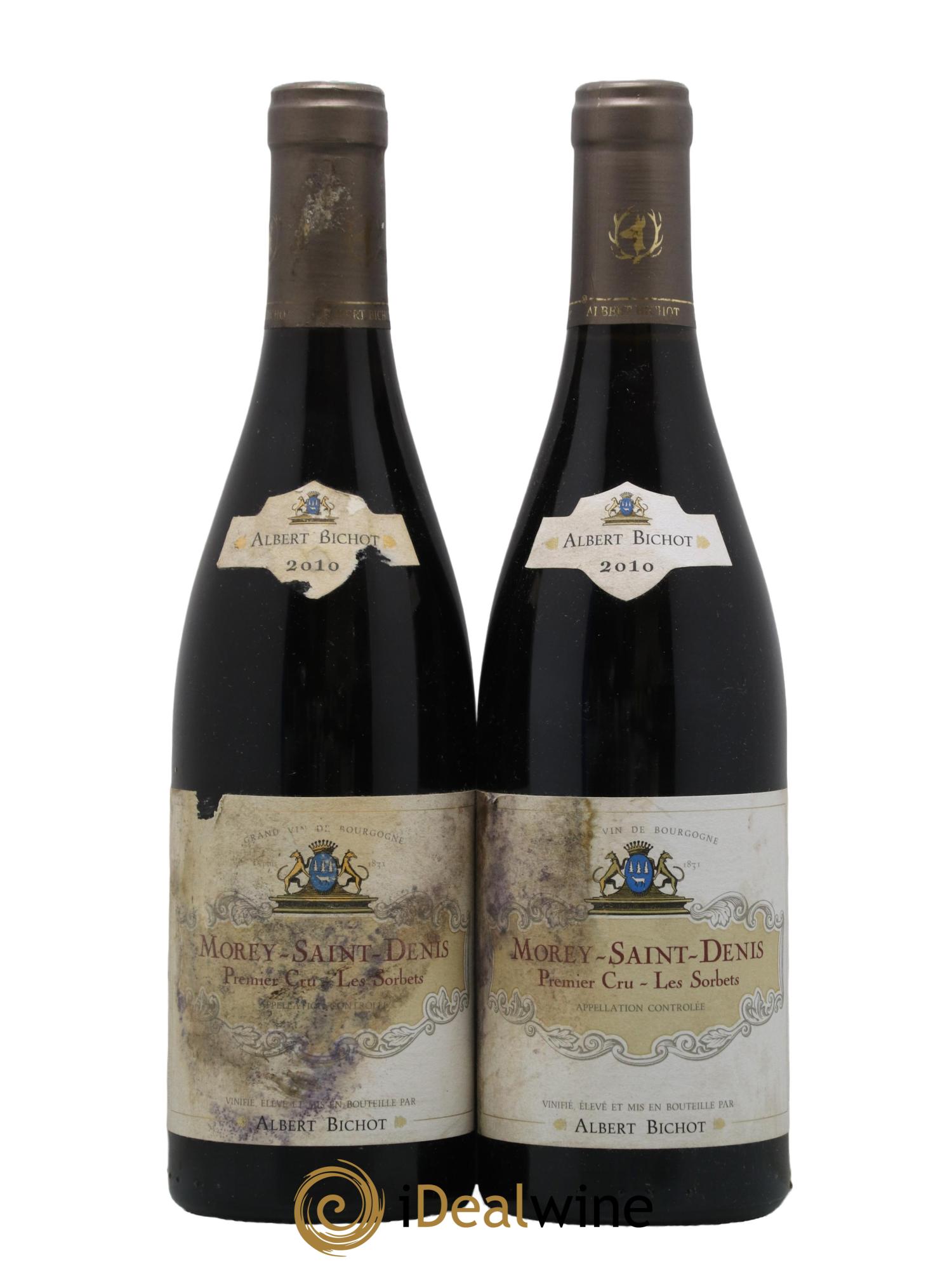 Morey-Saint-Denis 1er Cru Les Sorbets Albert Bichot 2010 - Lot de 2 bouteilles - 0
