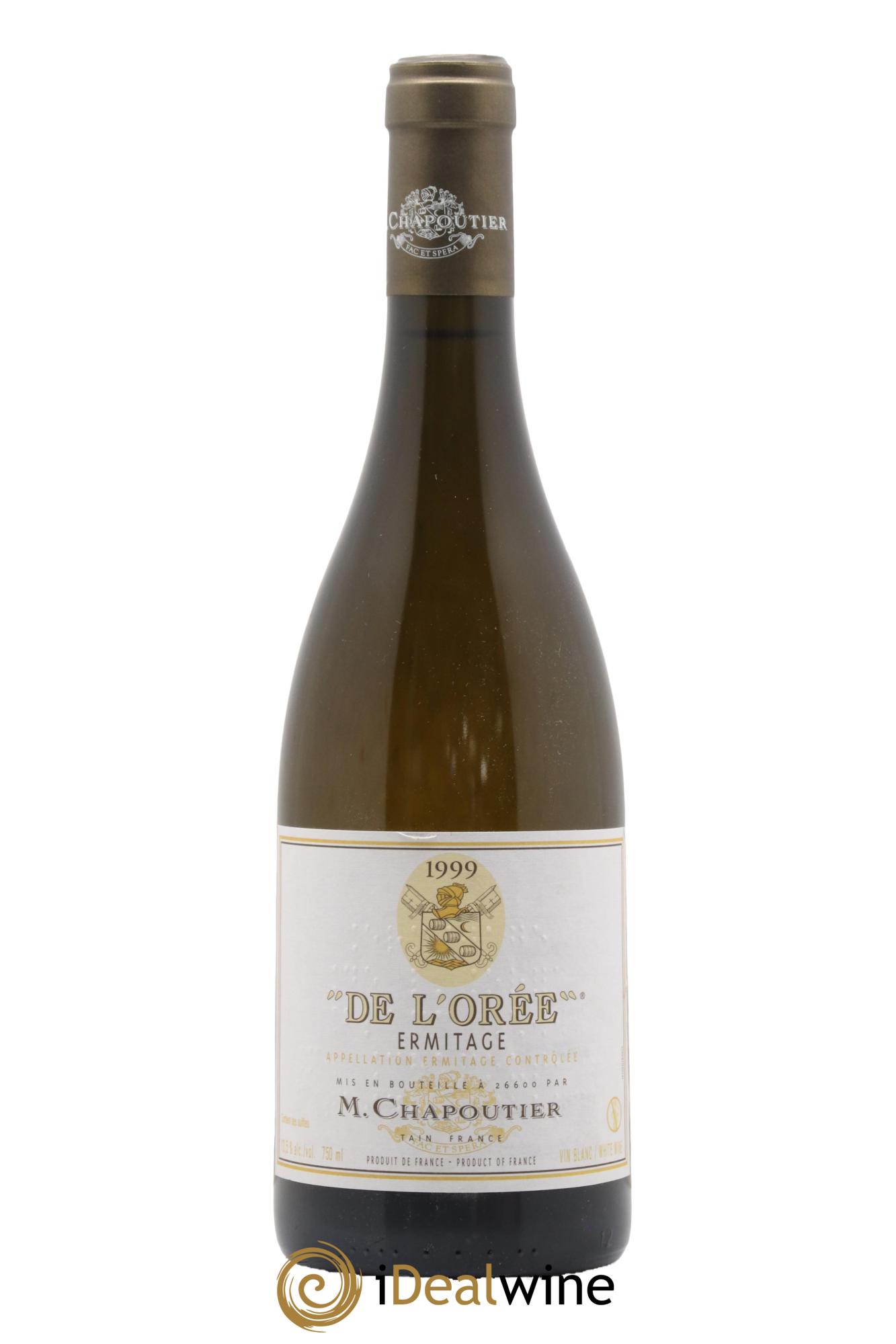 Hermitage Ermitage de l'Orée Chapoutier 1999 - Lot of 1 bottle - 0