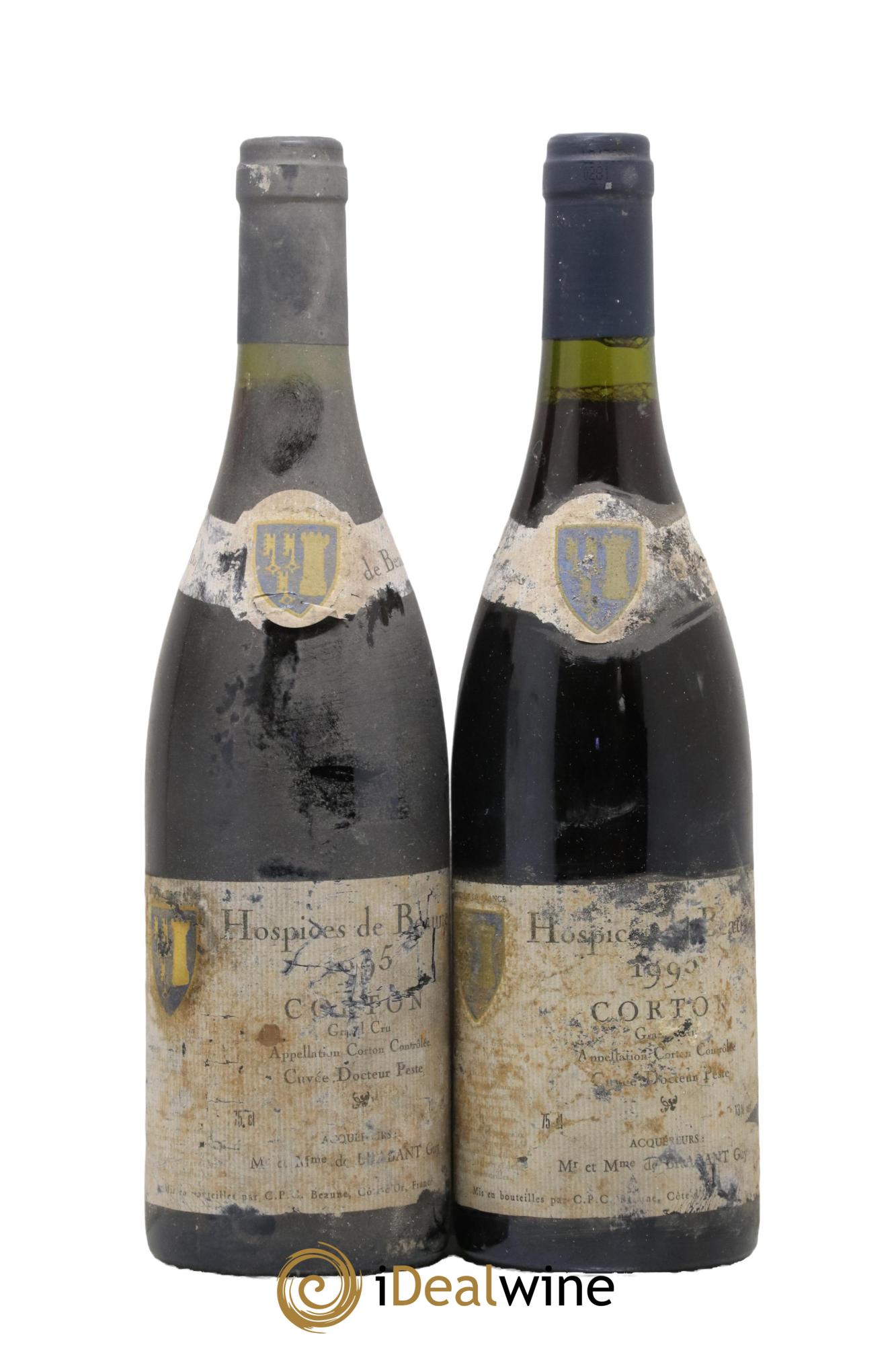 Corton Grand Cru Cuvée du Docteur Peste Hospices de Beaune 1995 - Posten von 2 Flaschen - 0