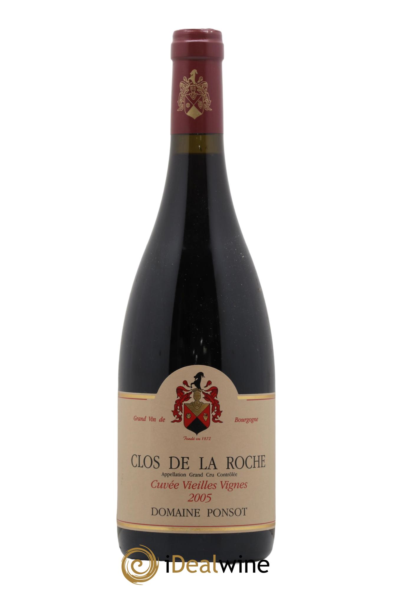 Clos de la Roche Grand Cru Vieilles Vignes Ponsot (Domaine) 2005 - Lot de 1 bouteille - 0