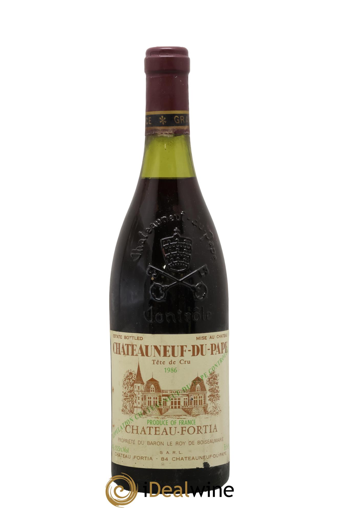 Châteauneuf-du-Pape Tête de Cru Château Fortia 1986 - Lote de 1 botella - 0