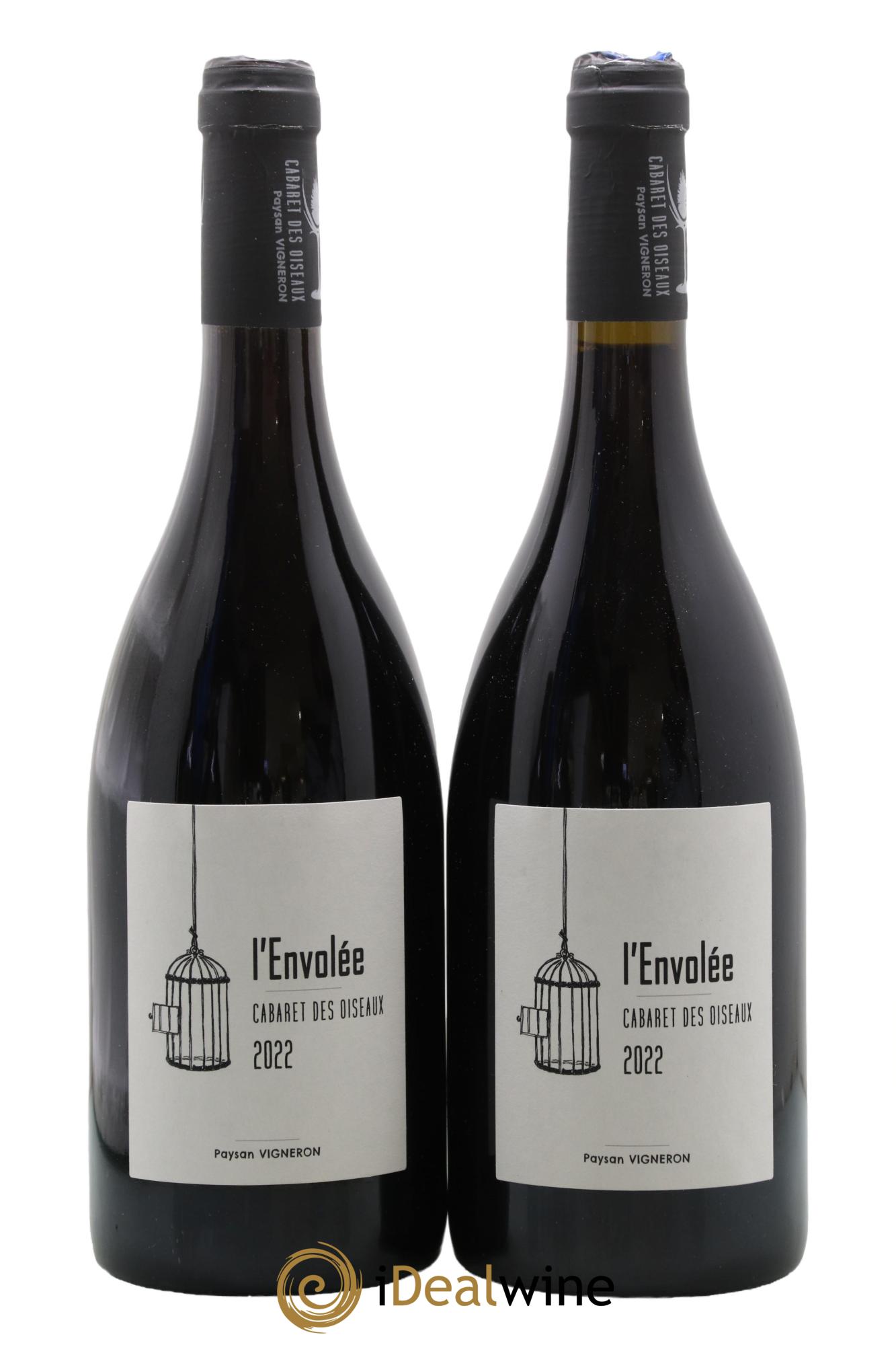 Vin de France L'Envolée Cabaret des Oiseaux Jude et Lucile Spaety 2022 - Lot de 2 bouteilles - 0