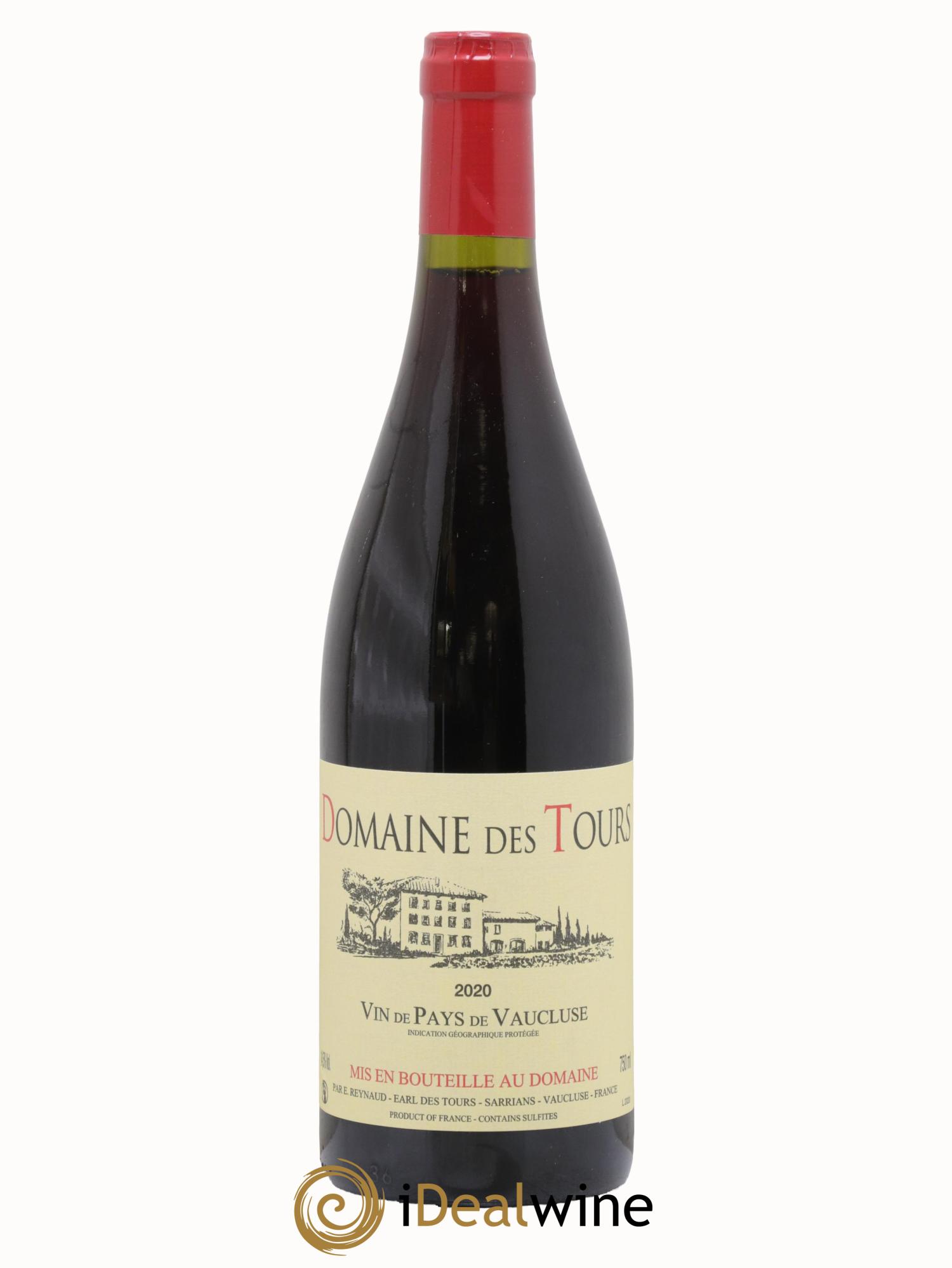 Vaucluse (Vin de Pays de Vaucluse) Domaine des Tours Emmanuel Reynaud 2020 - Lot de 1 bouteille - 0