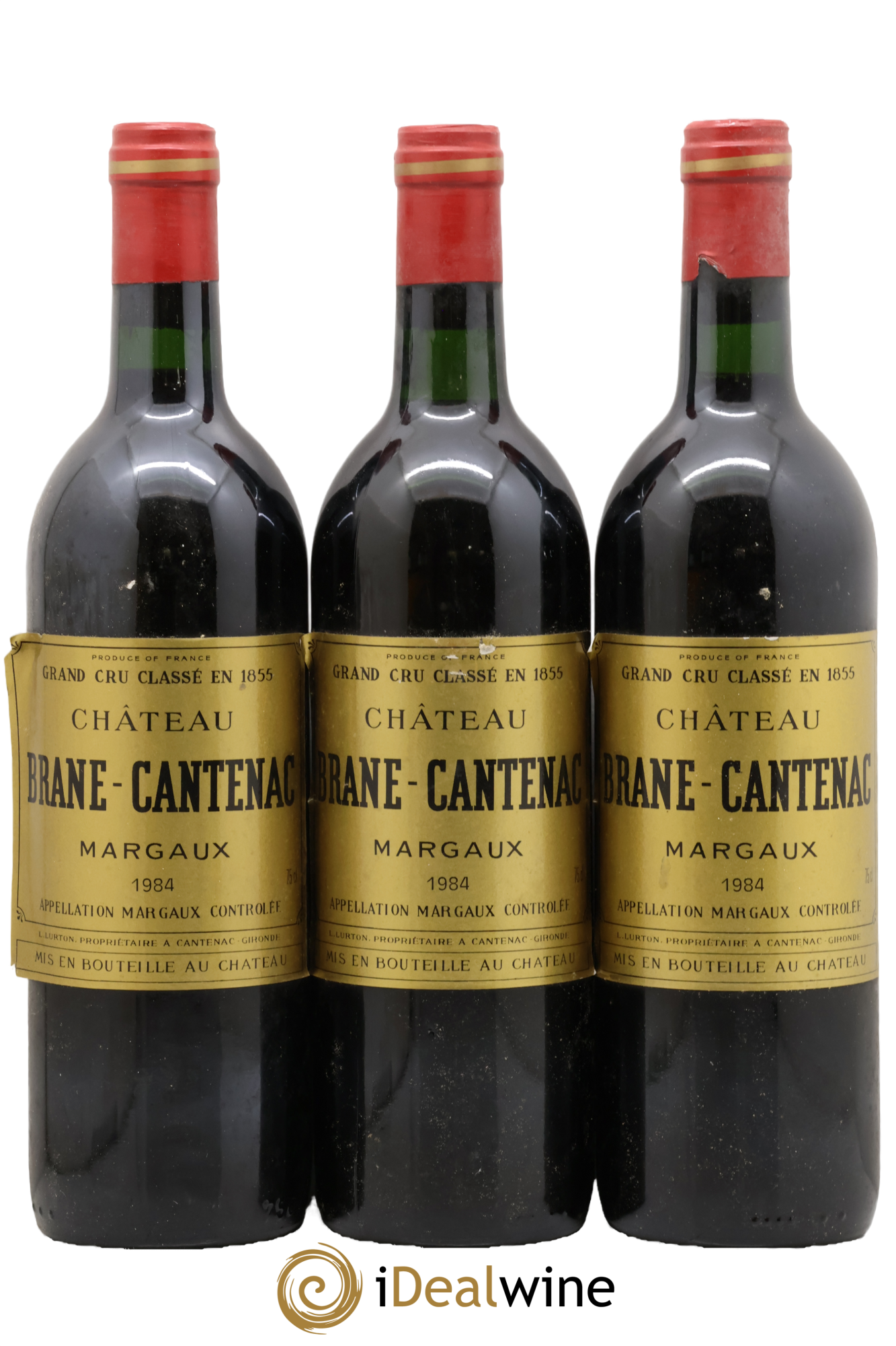 Château Brane Cantenac 2ème Grand Cru Classé 1984 - Lot of 3 bottles - 0