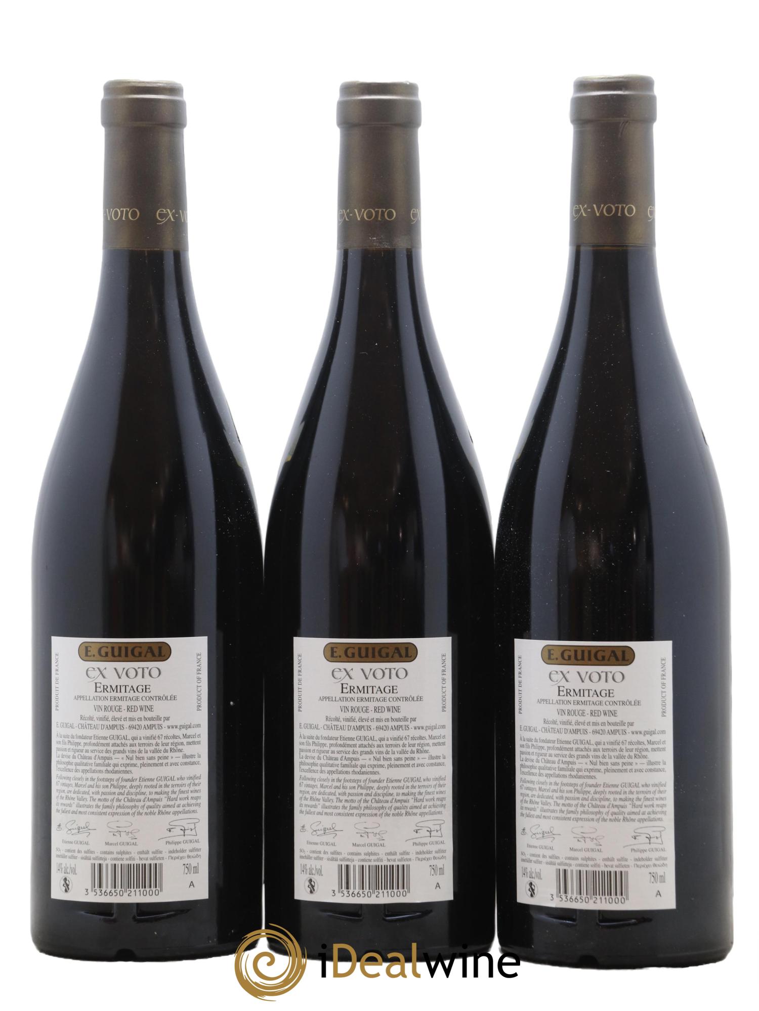 Ermitage Ex Voto Guigal 2013 - Lot de 12 bouteilles - 4