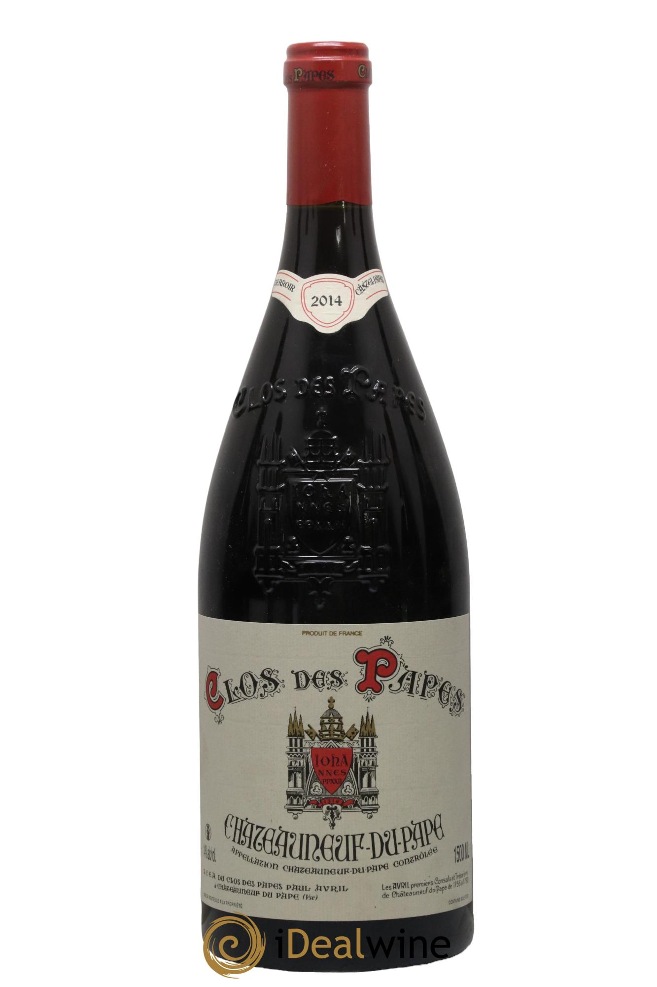 Châteauneuf-du-Pape Clos des Papes - Paul Avril 2014 - Lot de 1 magnum - 0