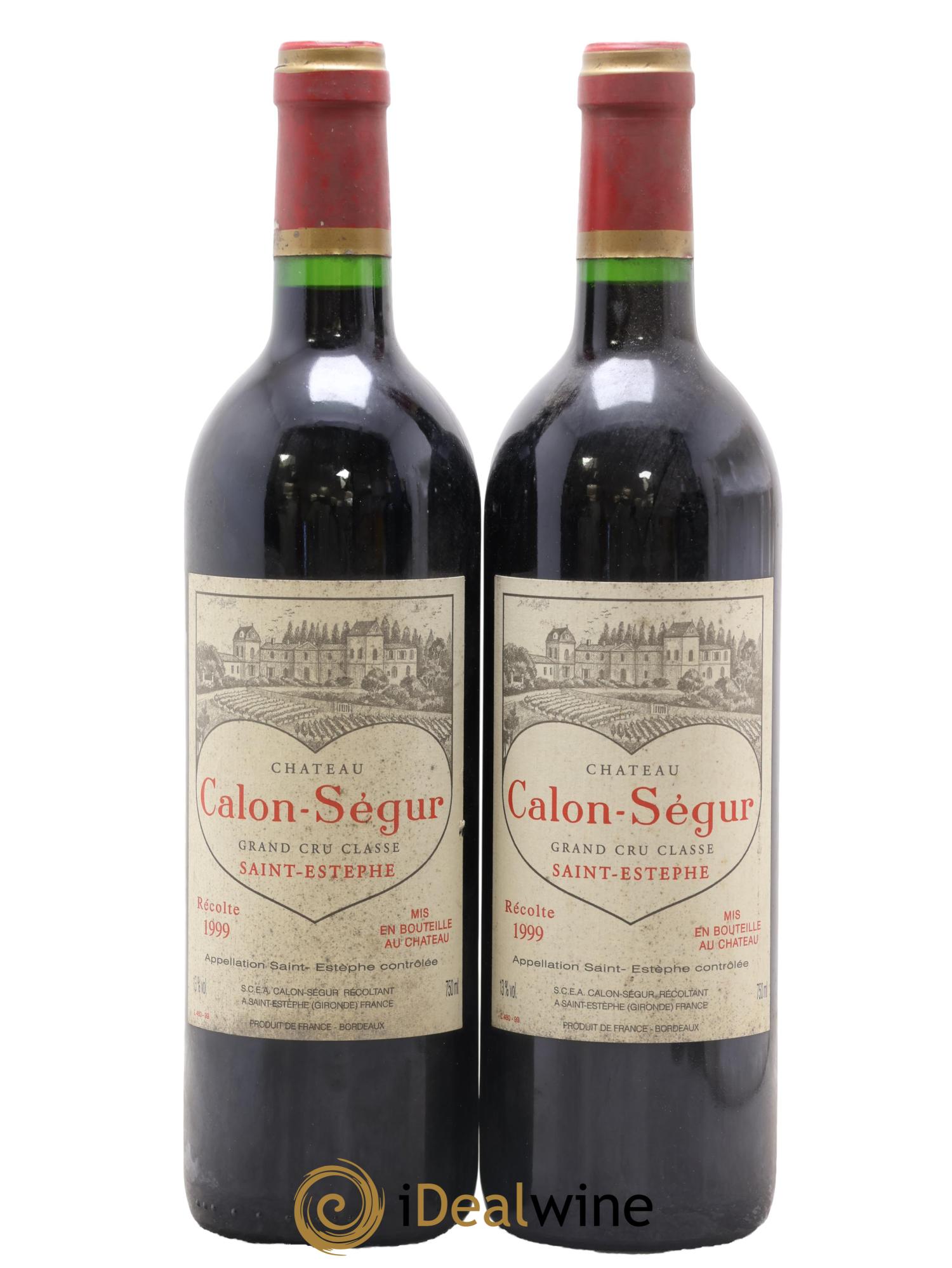 Château Calon Ségur 3ème Grand Cru Classé 1999 - Posten von 2 Flaschen - 0