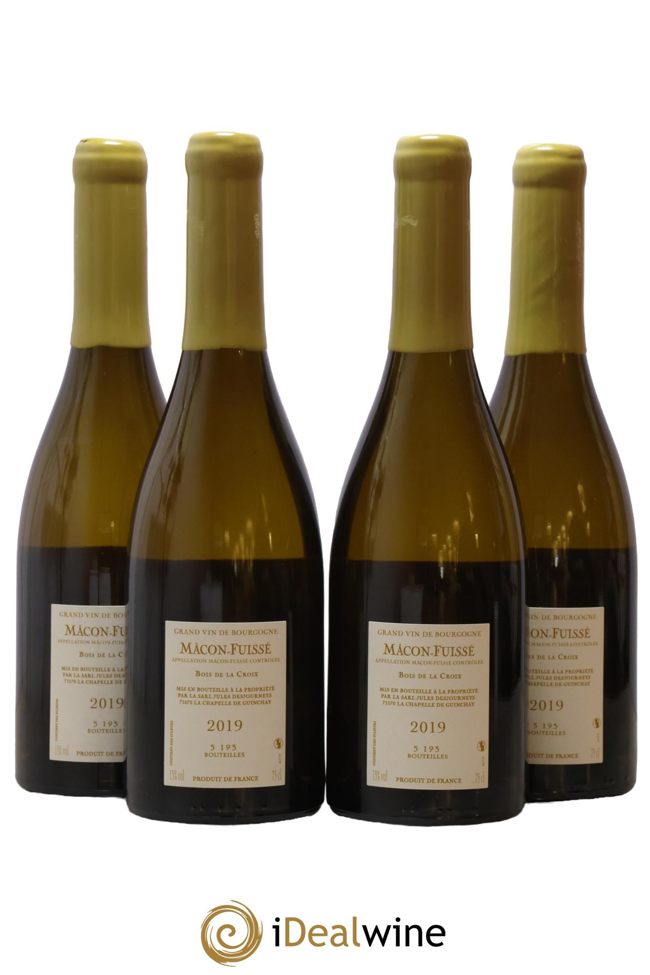 Mâcon-Fuissé Bois de la Croix Jules Desjourneys 2019 - Lot de 4 bouteilles - 1