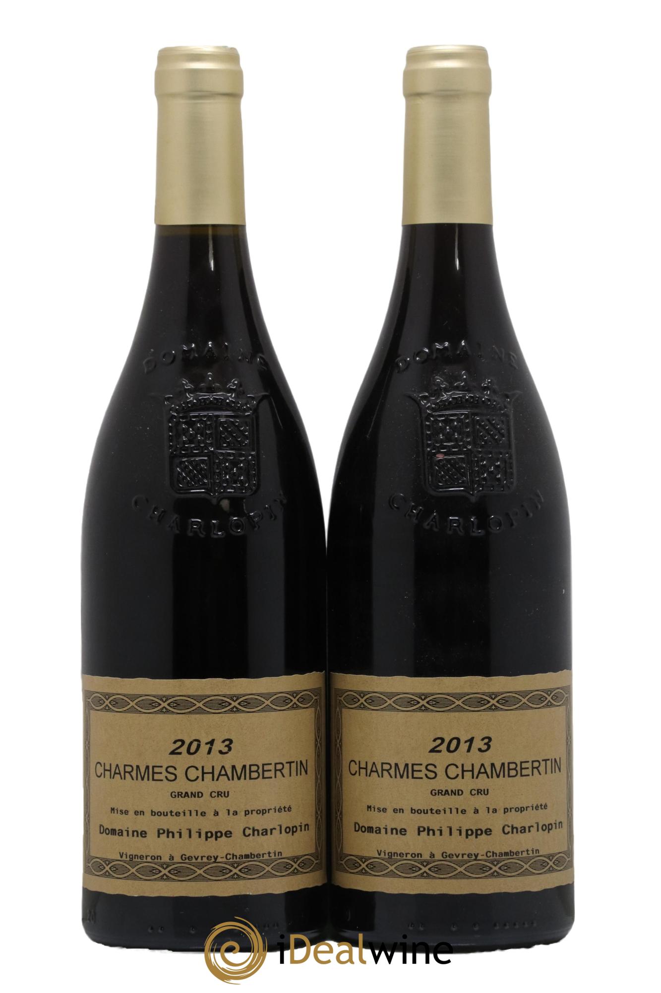 Charmes-Chambertin Grand Cru Domaine Philippe Charlopin 2013 - Lot de 2 bouteilles - 0