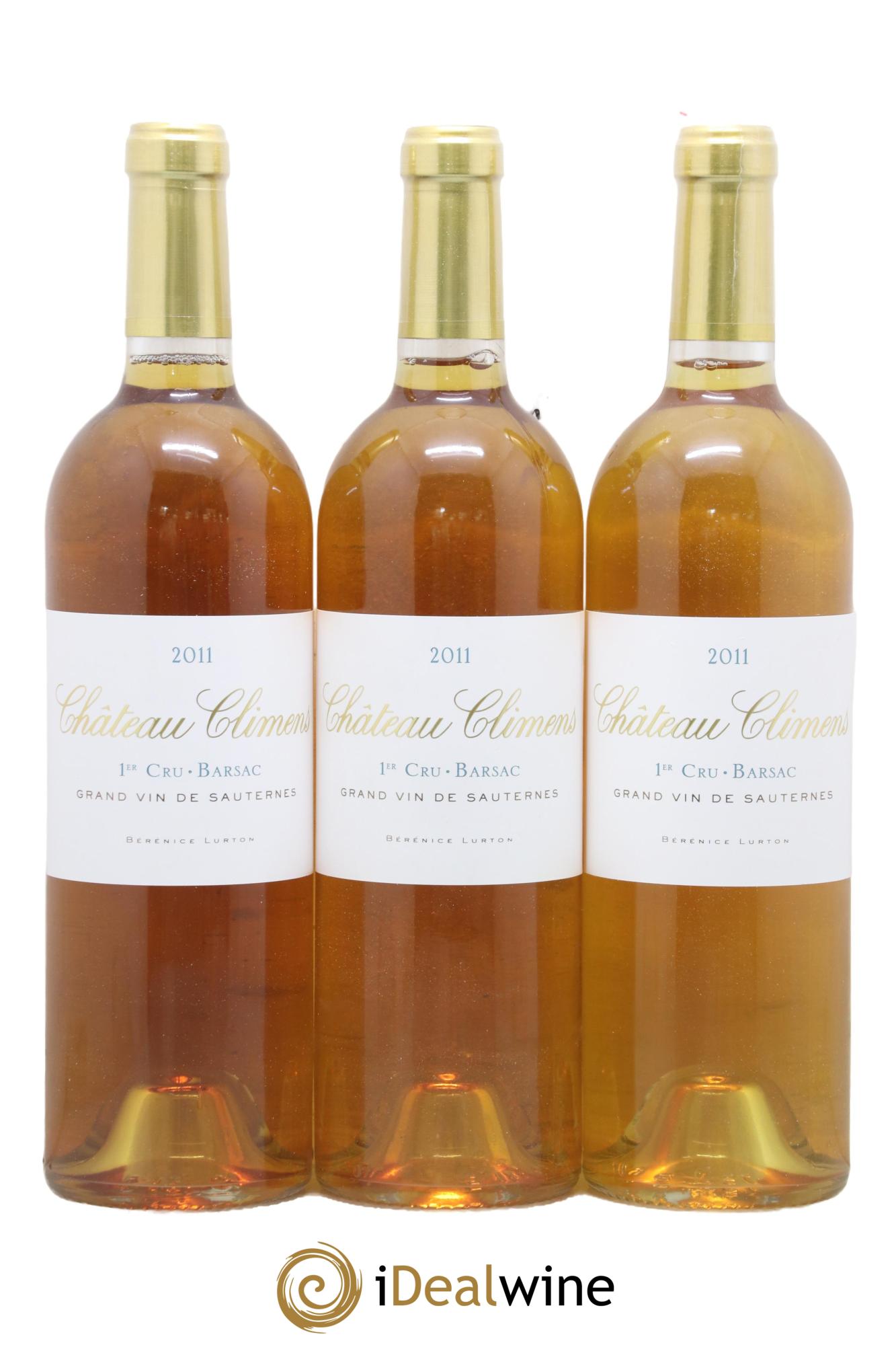 Château Climens 1er Grand Cru Classé 2011 - Lot de 3 bouteilles - 0