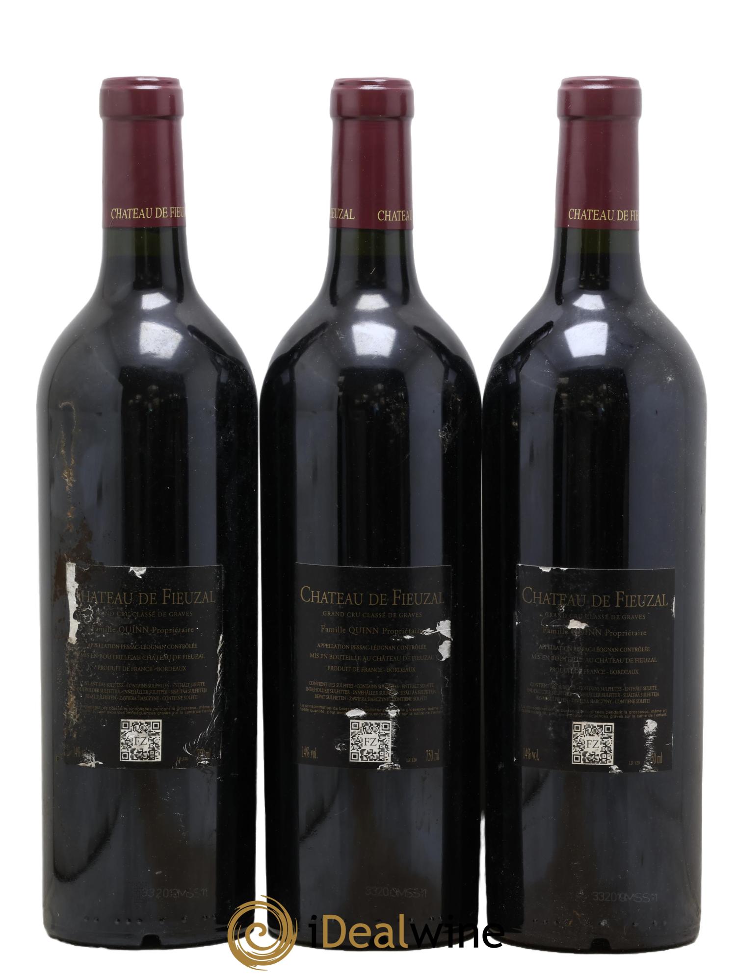 Château de Fieuzal Cru Classé de Graves 2020 - Lot de 3 bouteilles - 1