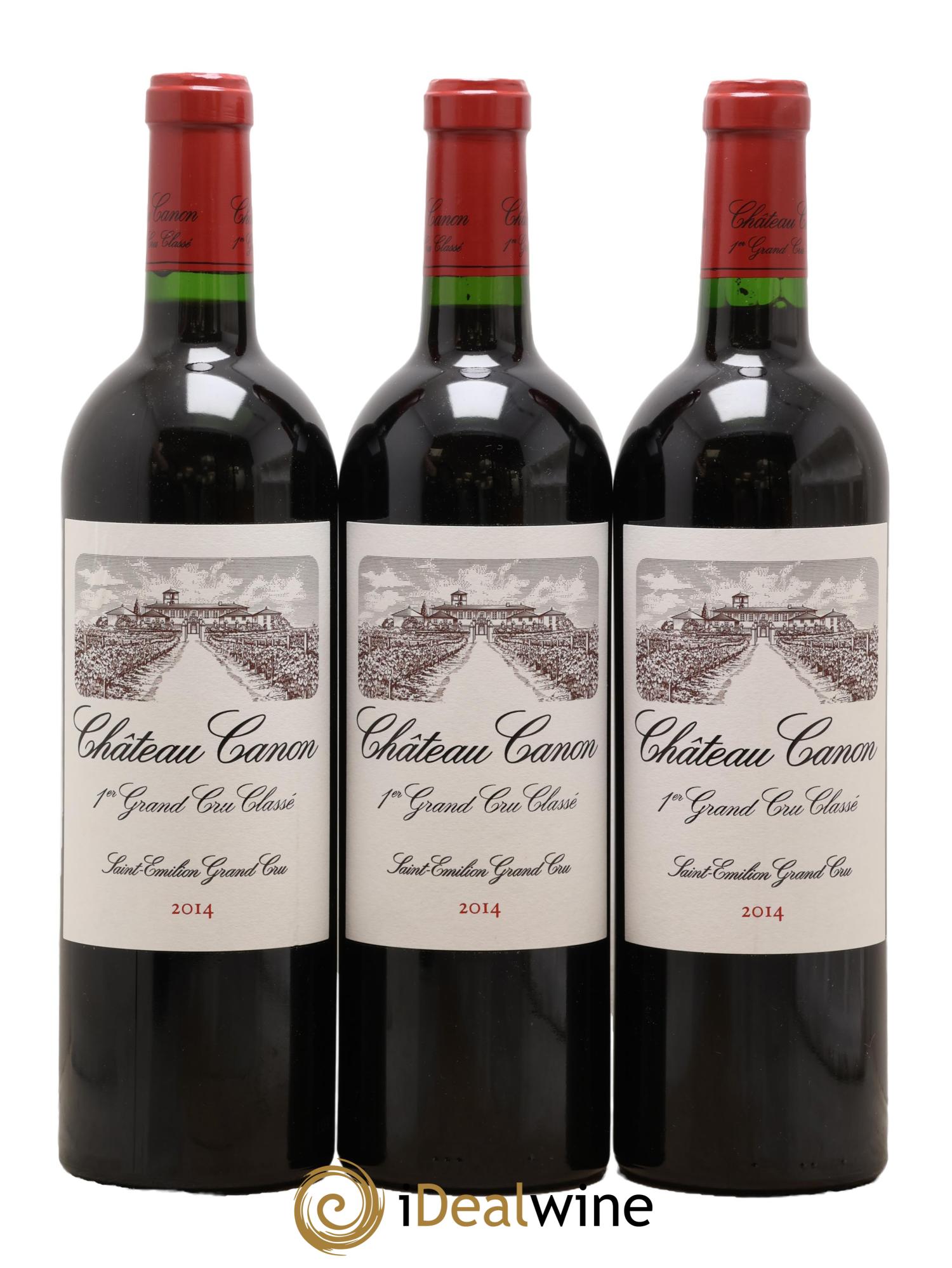 Château Canon 1er Grand Cru Classé B 2014 - Lot of 3 bottles - 0