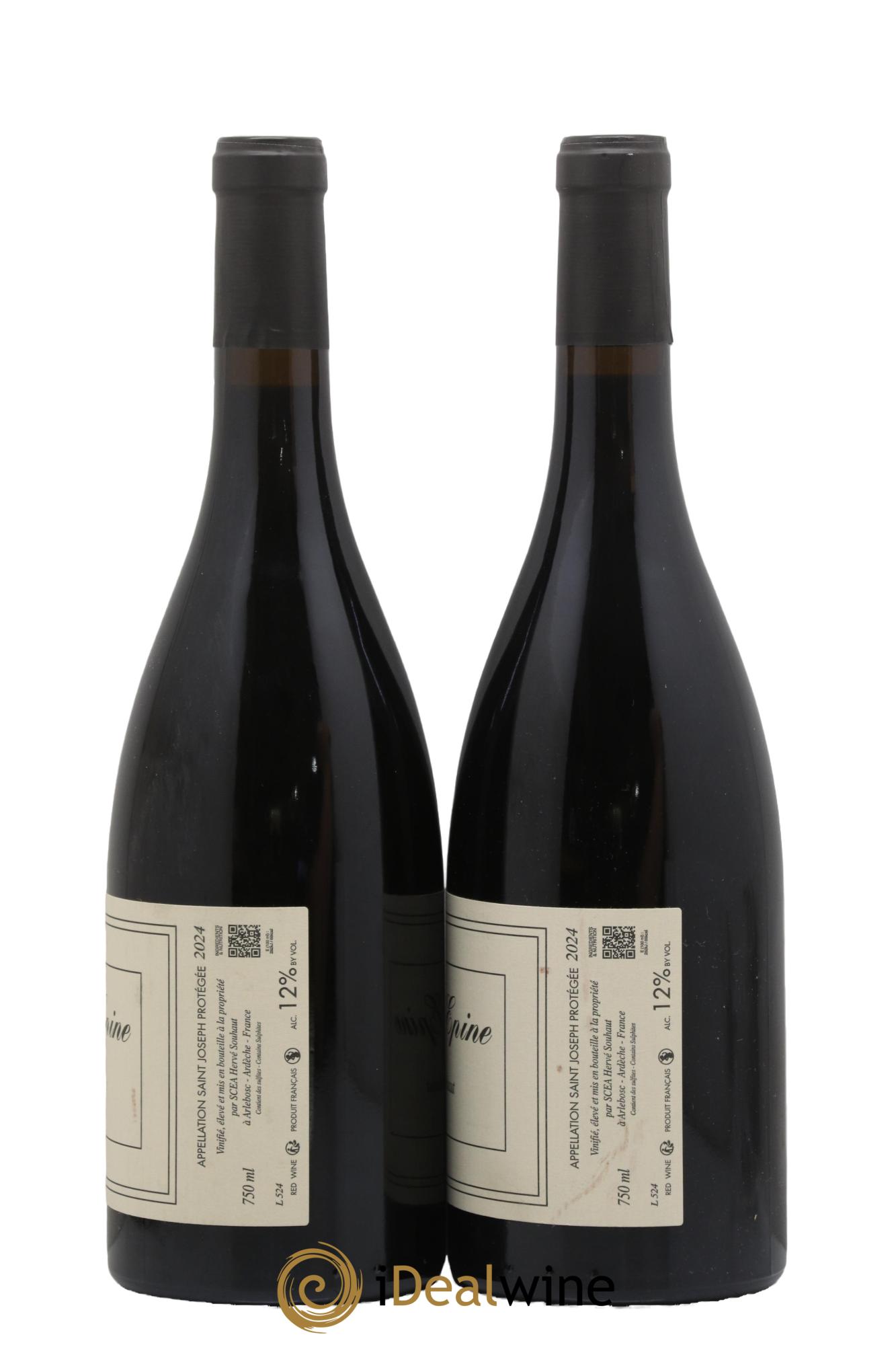 Saint-Joseph Sainte Epine Hervé Souhaut - Domaine Romaneaux-Destezet 2024 - Lot of 2 bottles - 1