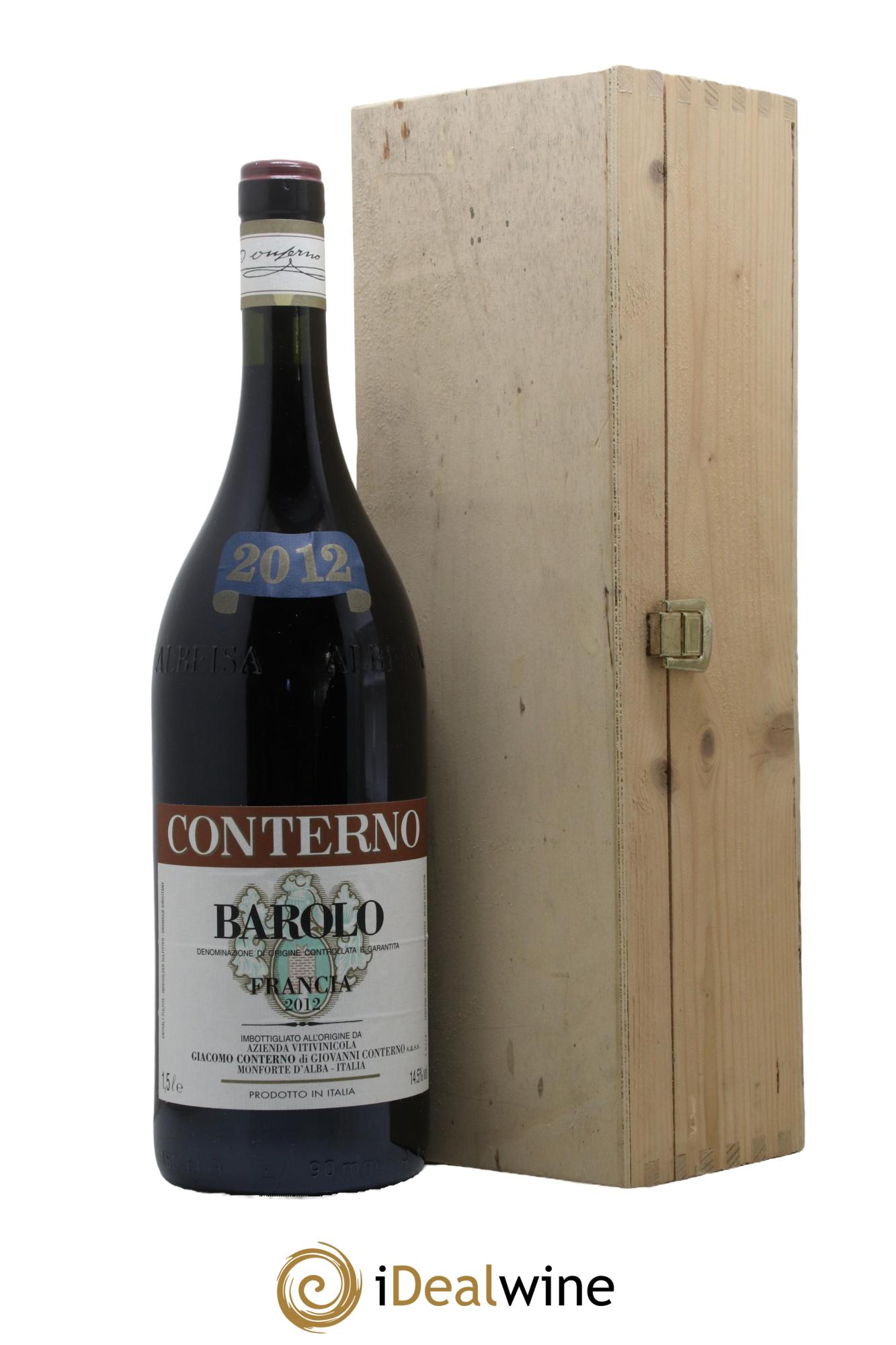 Barolo DOCG Vigna Francia Giacomo Conterno 2012 - Lot de 1 magnum - 0