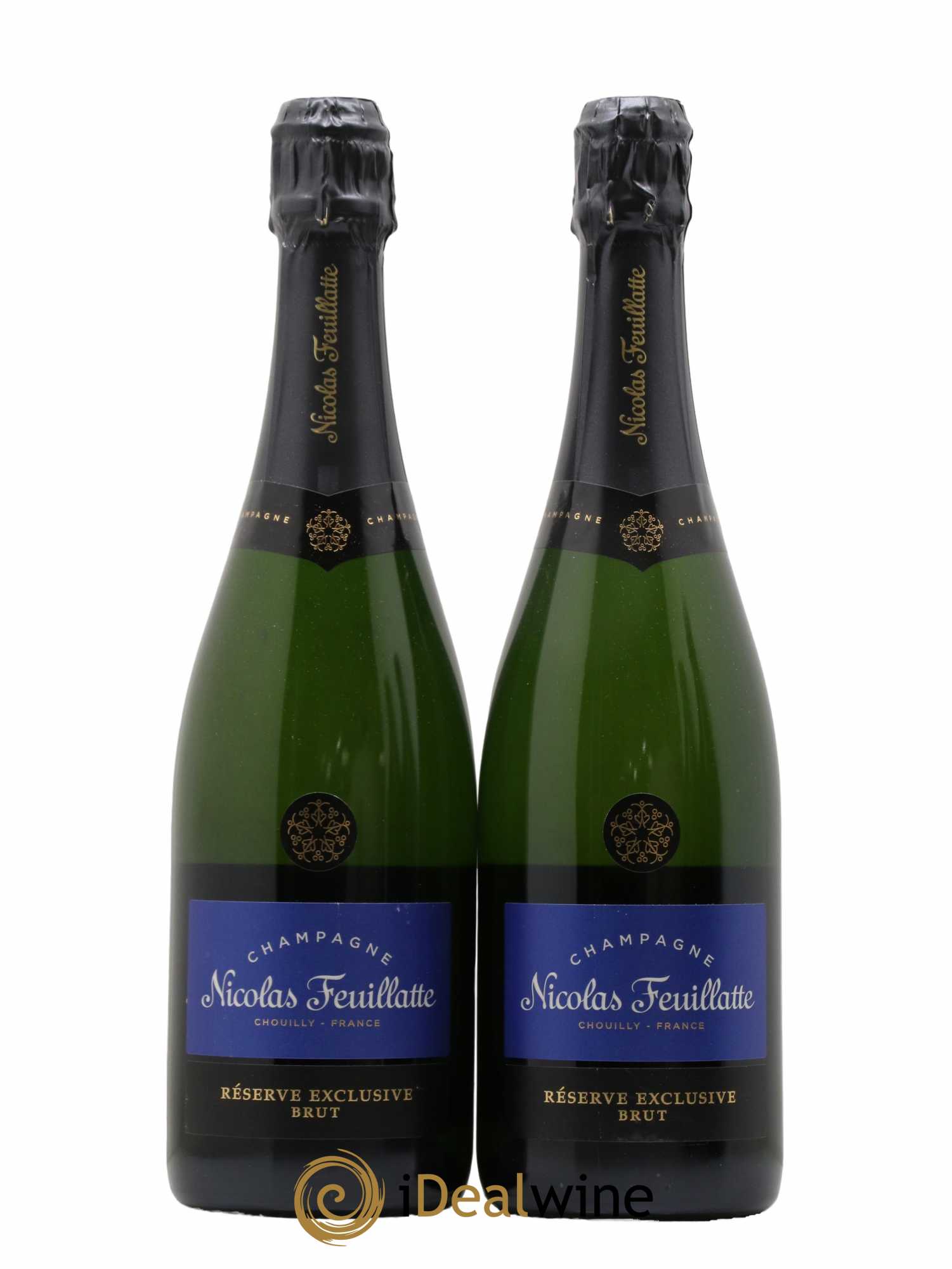 Champagne Nicolas Feuillate Brut Reserve Exclusive - Lot de 2 bouteilles - 0