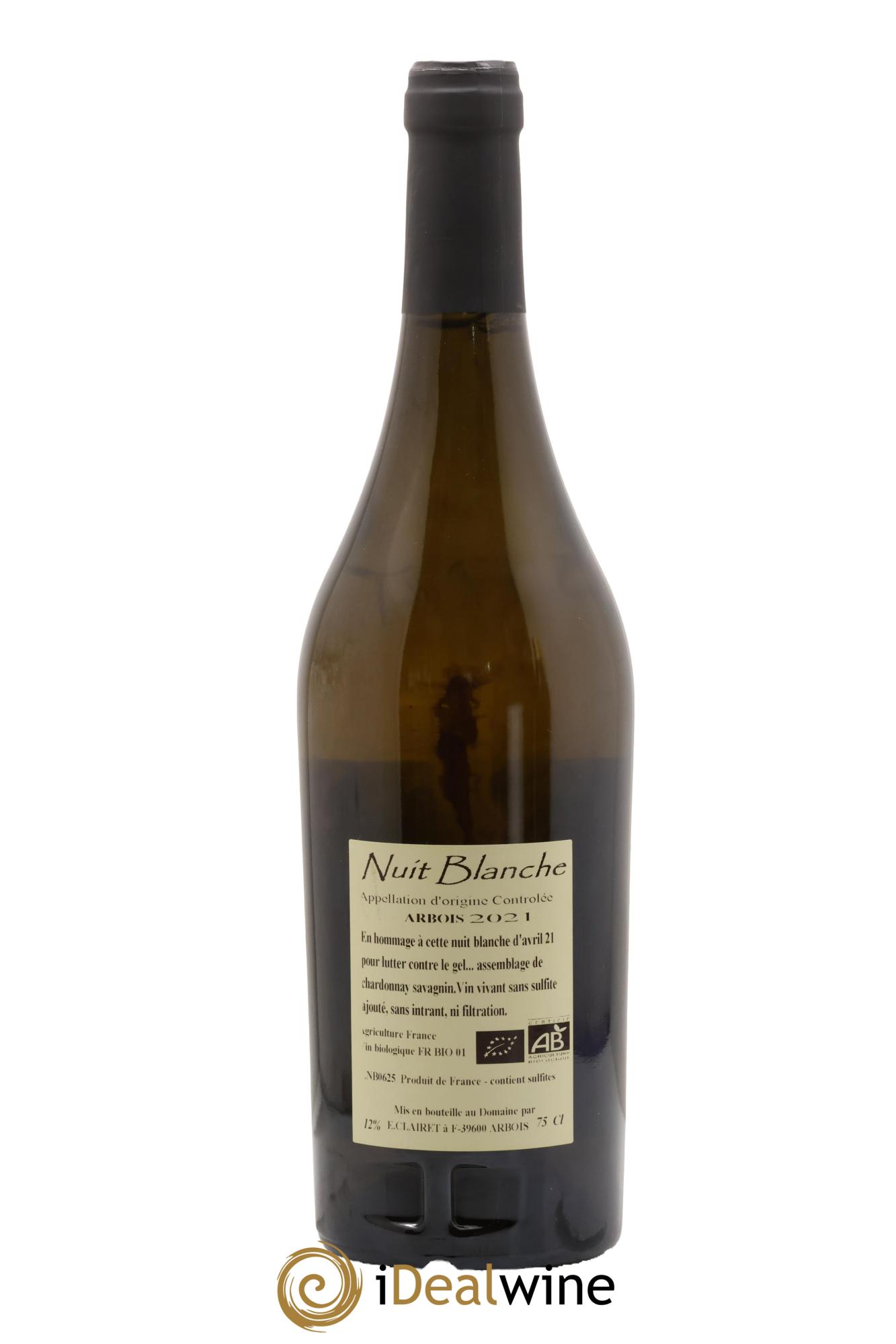 Arbois Nuit Blanche Domaine de la Tournelle 2021 - Lot de 1 bouteille - 1