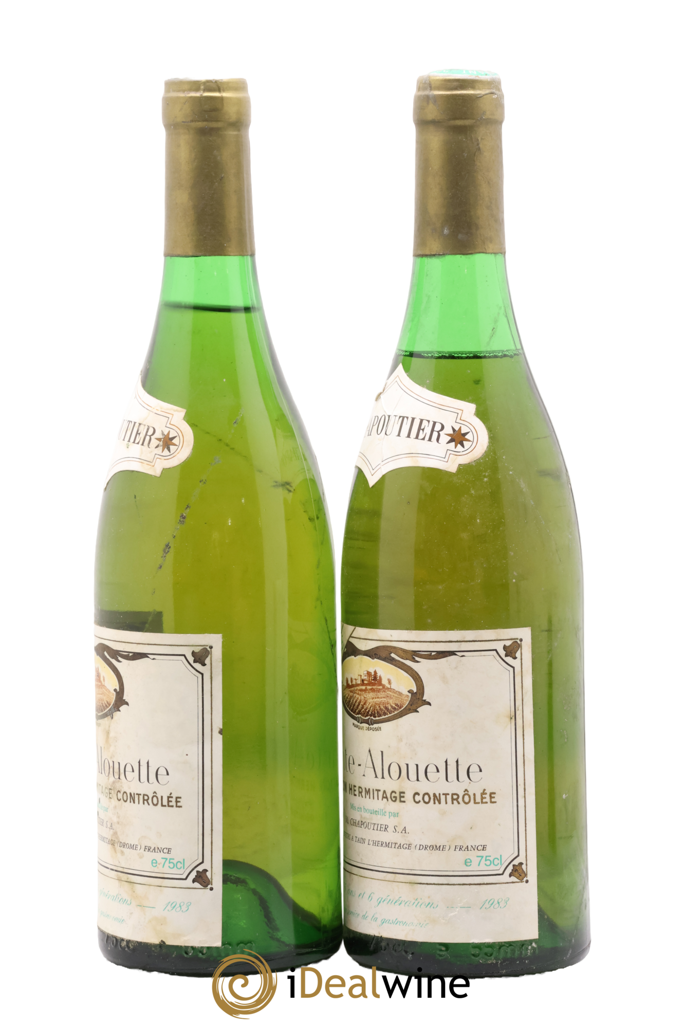 Hermitage Chante Alouette Chapoutier Grande Cuvée 1983 - Lot de 2 bouteilles - 1