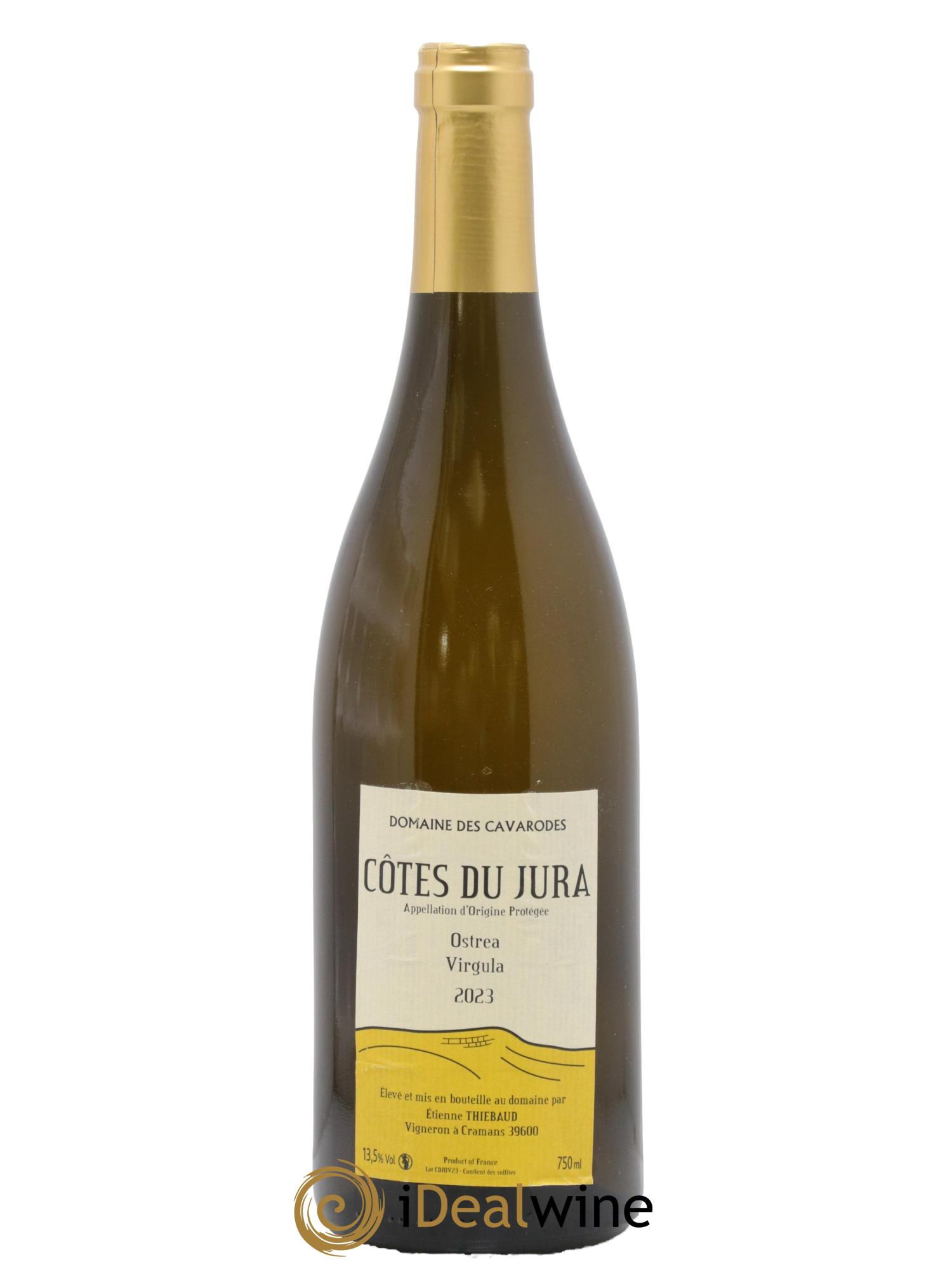 Côtes du Jura Ostrea Virgula Cavarodes (Domaine des) - Etienne Thiébaud 2023 - Lot of 1 bottle - 0