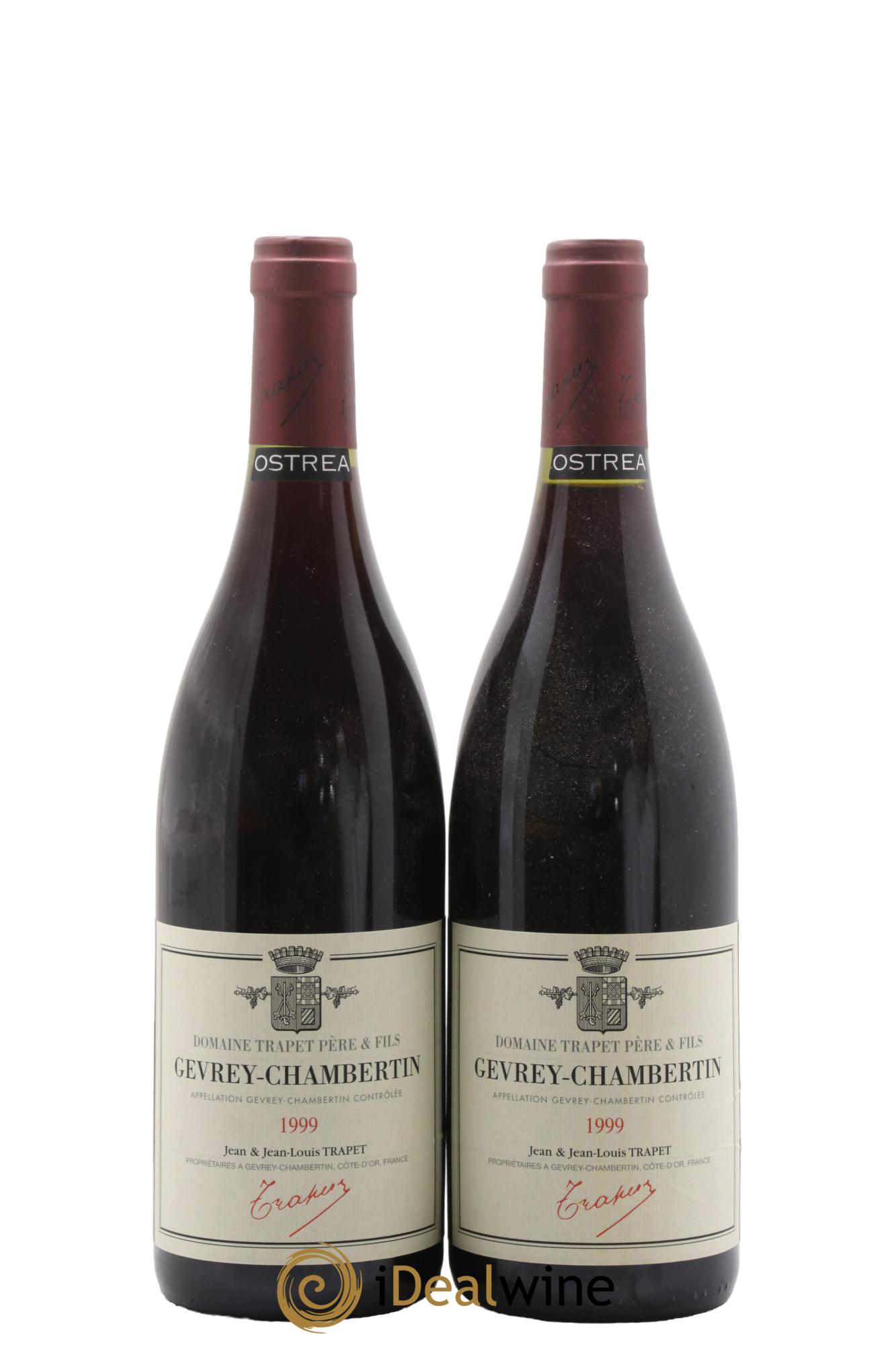 Gevrey-Chambertin Ostrea Domaine Trapet 1999 - Lot de 2 bouteilles - 0