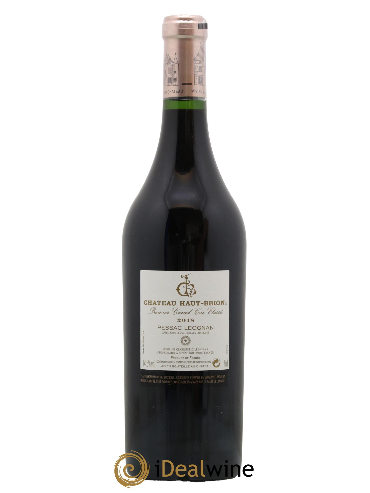 Château Haut Brion 1er Grand Cru Classé 2018 - Lot of 1 bottle - 1