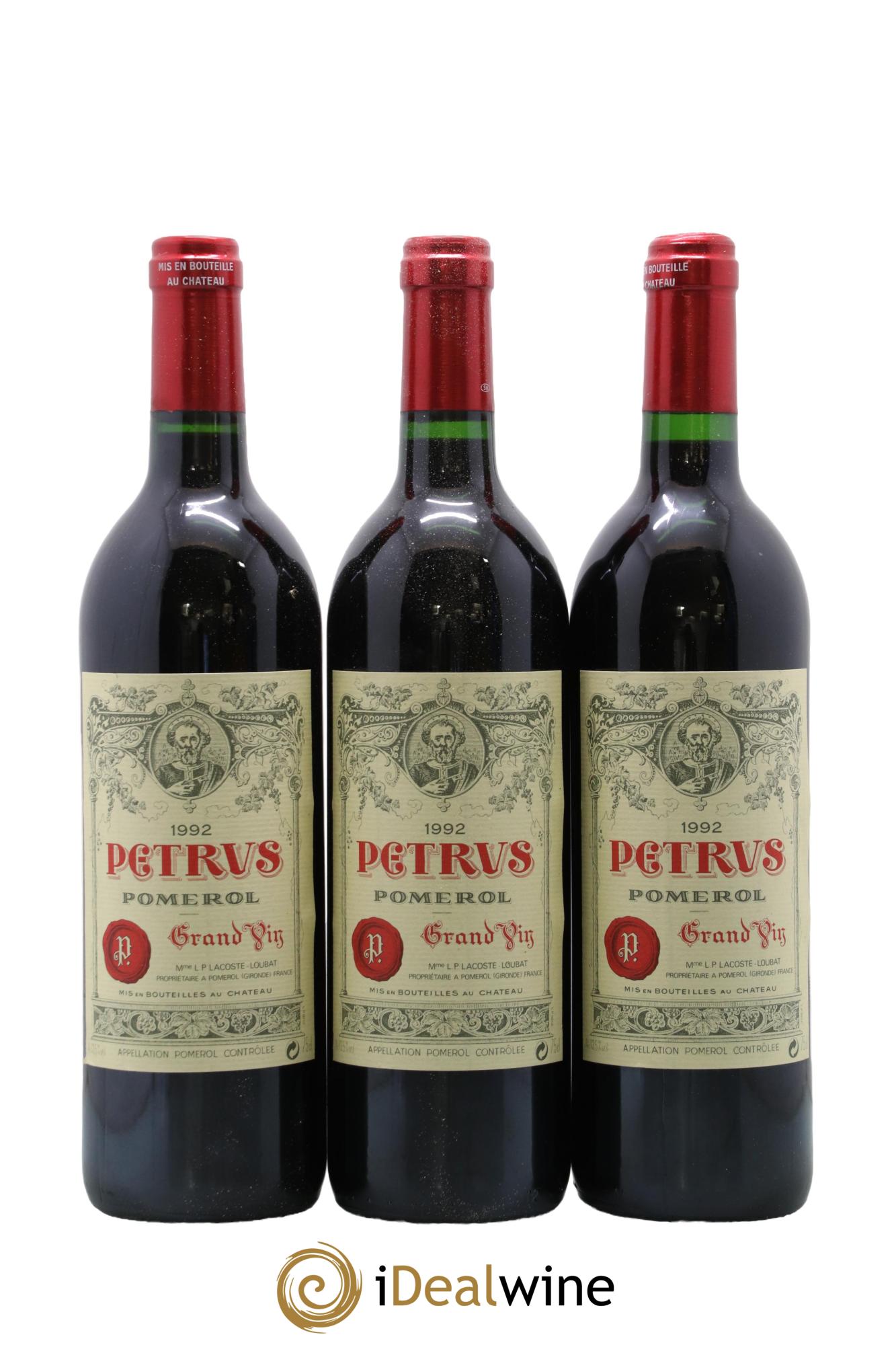 Petrus 1992 - Posten von 6 Flaschen - 2