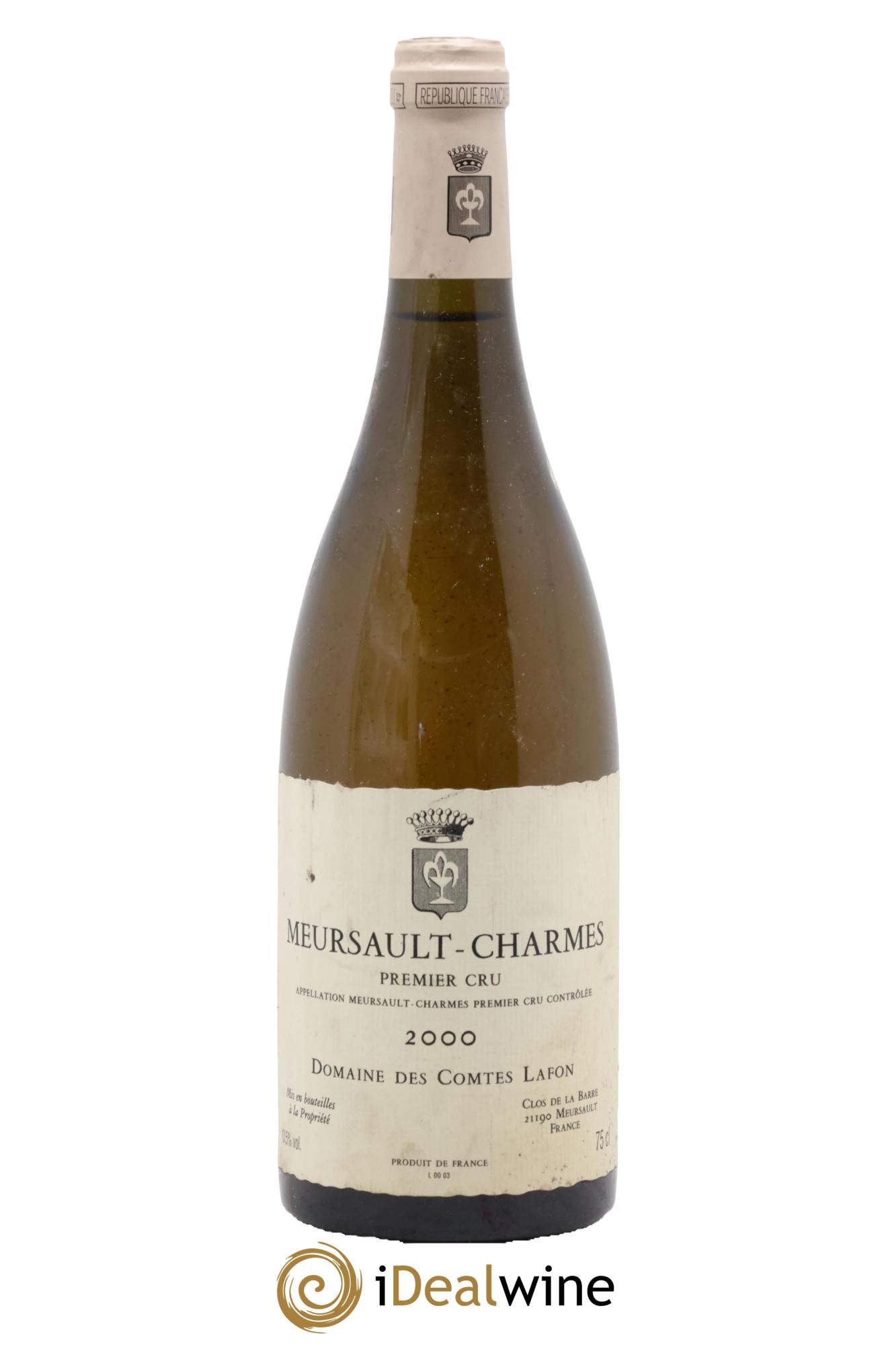 Meursault 1er Cru Charmes Comtes Lafon (Domaine des) 2000 - Posten von 1 Flasche - 0