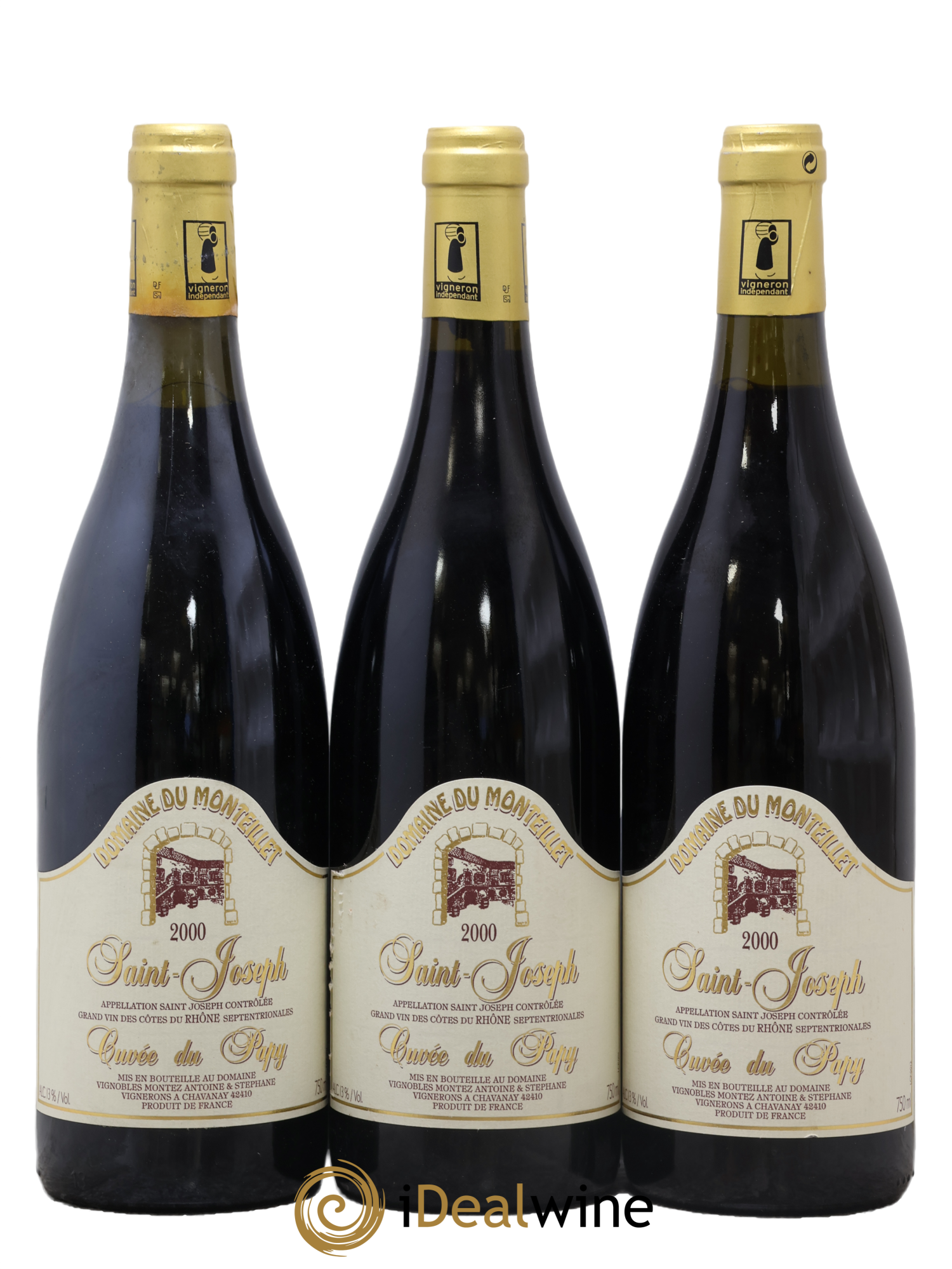 Saint-Joseph Cuvée du Papy Monteillet (Domaine du) - Stéphane Montez 2000 - Lot de 3 bouteilles - 0