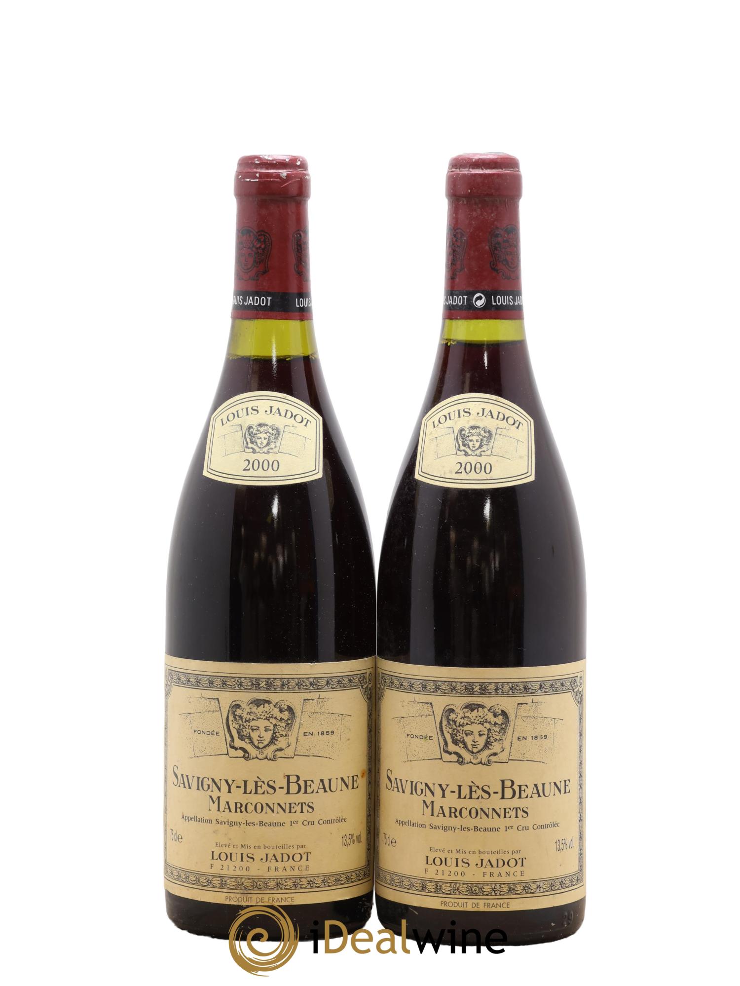Savigny-lès-Beaune 1er Cru Marconnets Louis Jadot 2000 - Lot de 2 bouteilles - 0