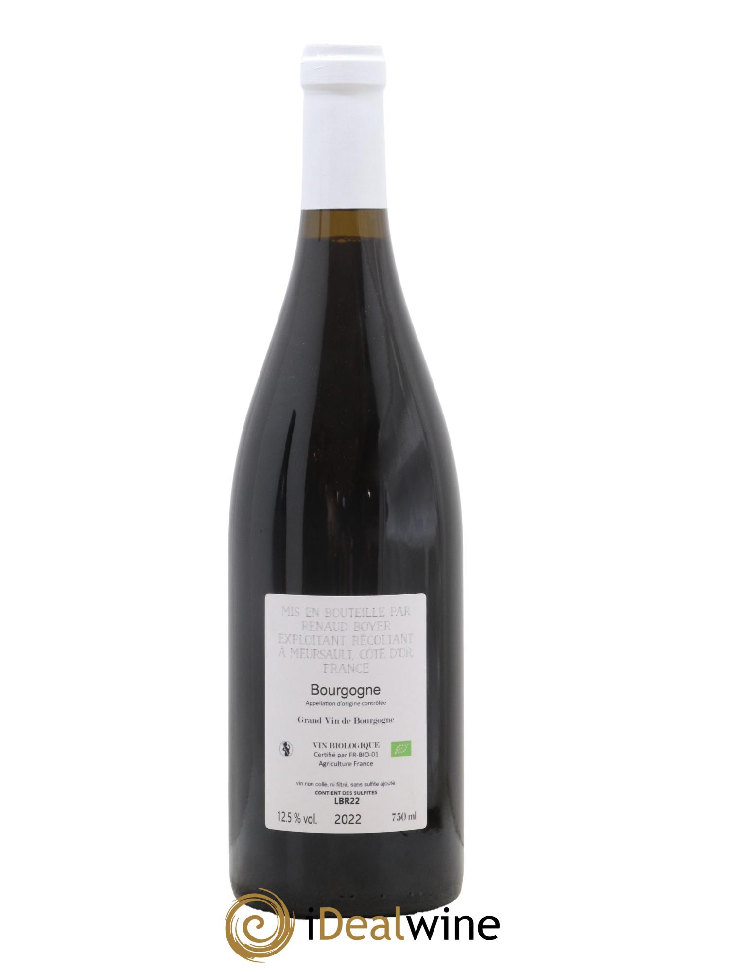 Bourgogne Les Riaux Renaud Boyer 2022 - Lot de 1 bouteille - 1