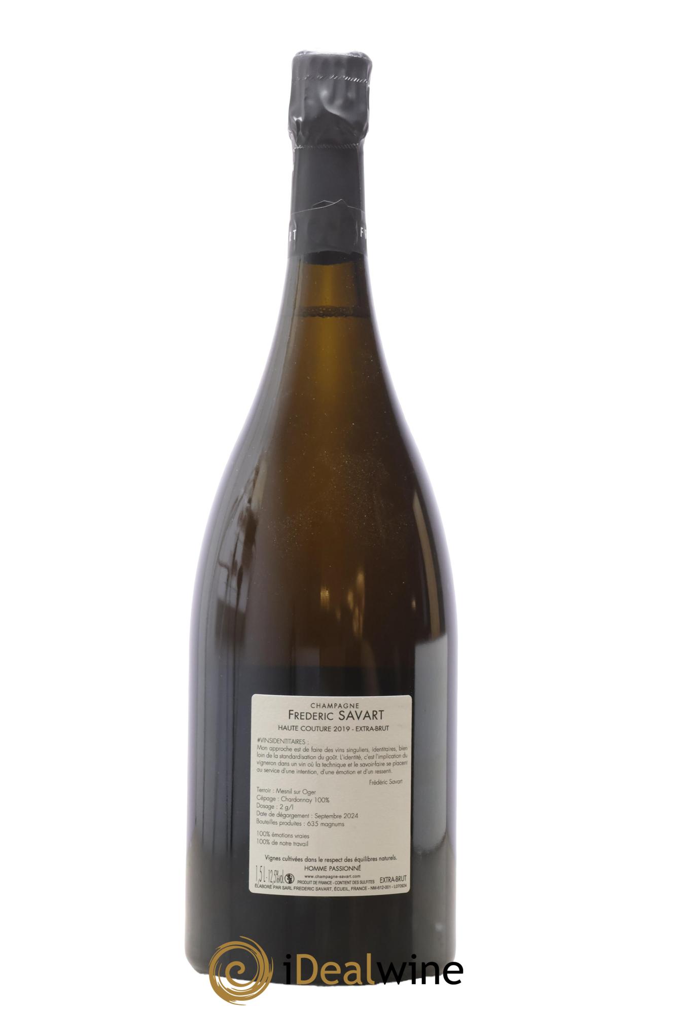 Haute Couture Le Mesnil sur Oger Extra-Brut Savart 2019 - Lot de 1 magnum - 1