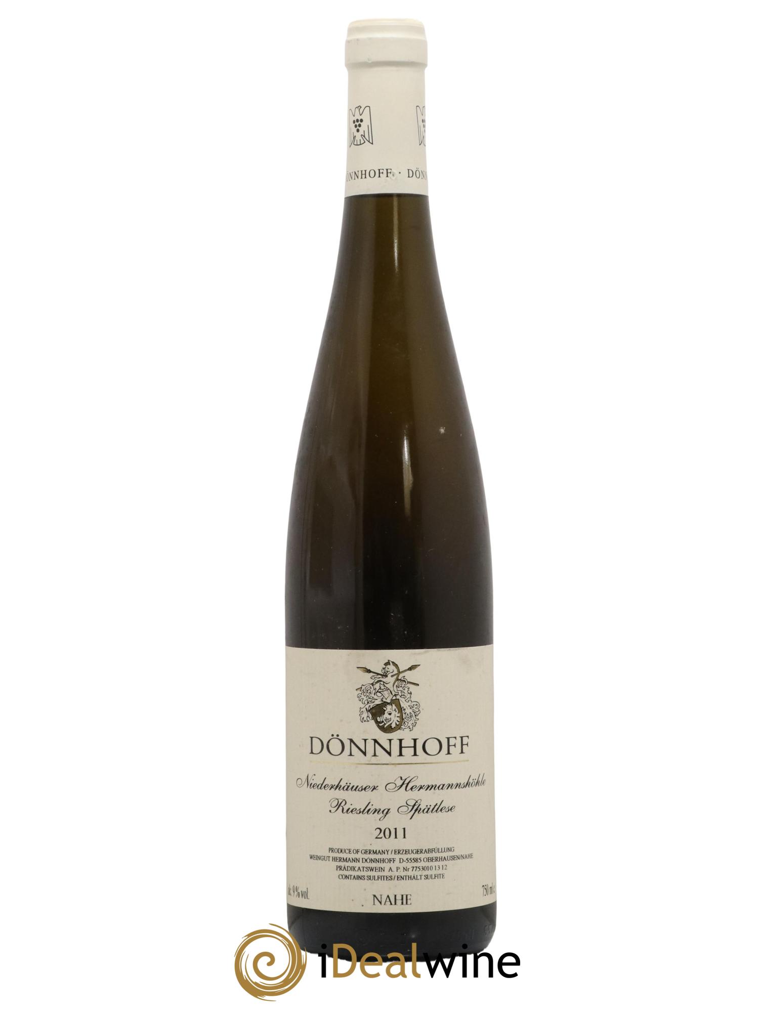 Allemagne Nahe Riesling Spatlese Niederhauser Hermannshohle Donnhoff 2011 - Lot de 1 bouteille - 0