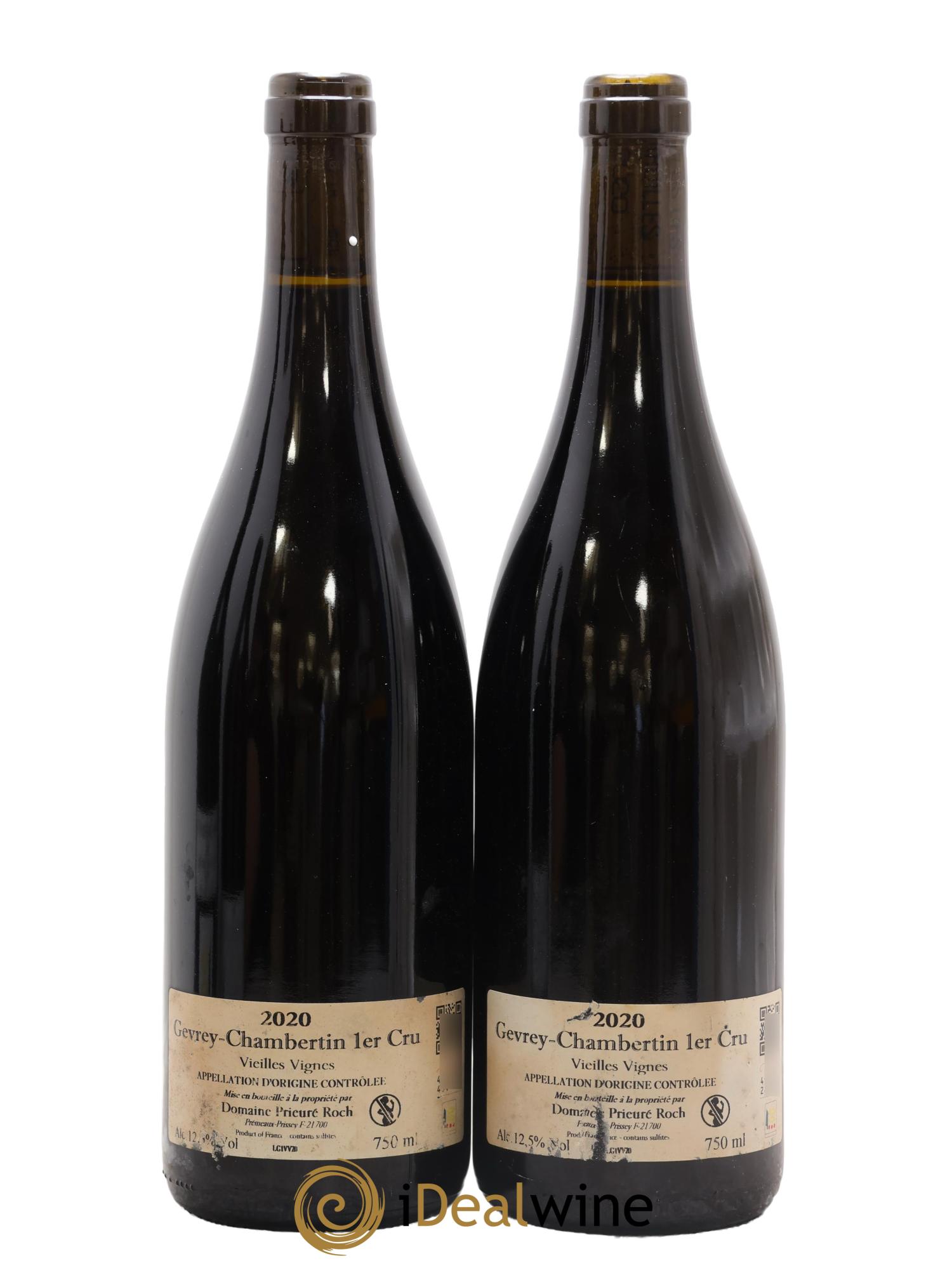 Gevrey-Chambertin  1er Cru Vieilles Vignes Prieuré Roch 2020 - Lot de 2 bouteilles - 1