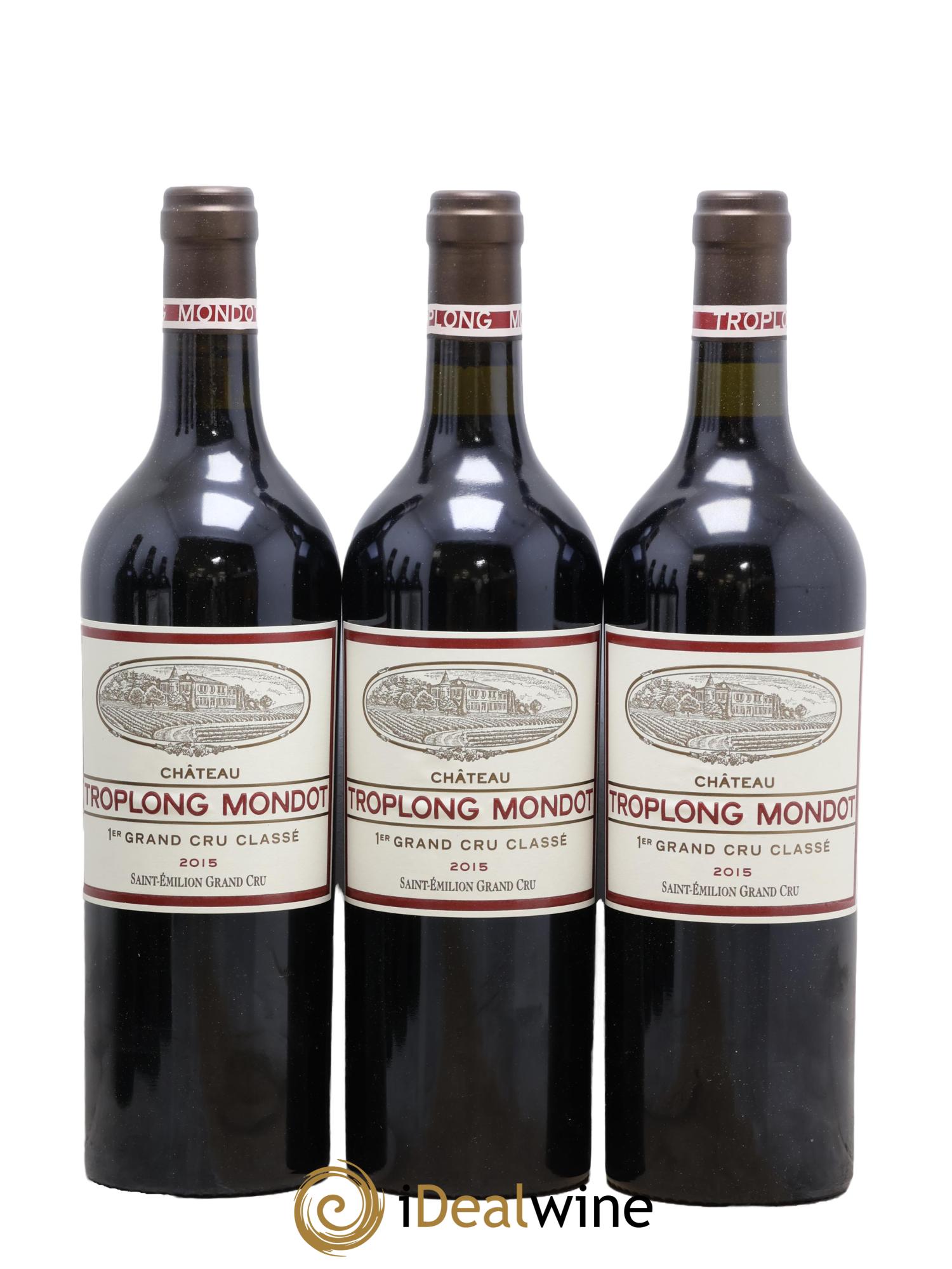 Château Troplong Mondot 1er Grand Cru Classé B 2015 - Lotto di 6 bottiglie - 1