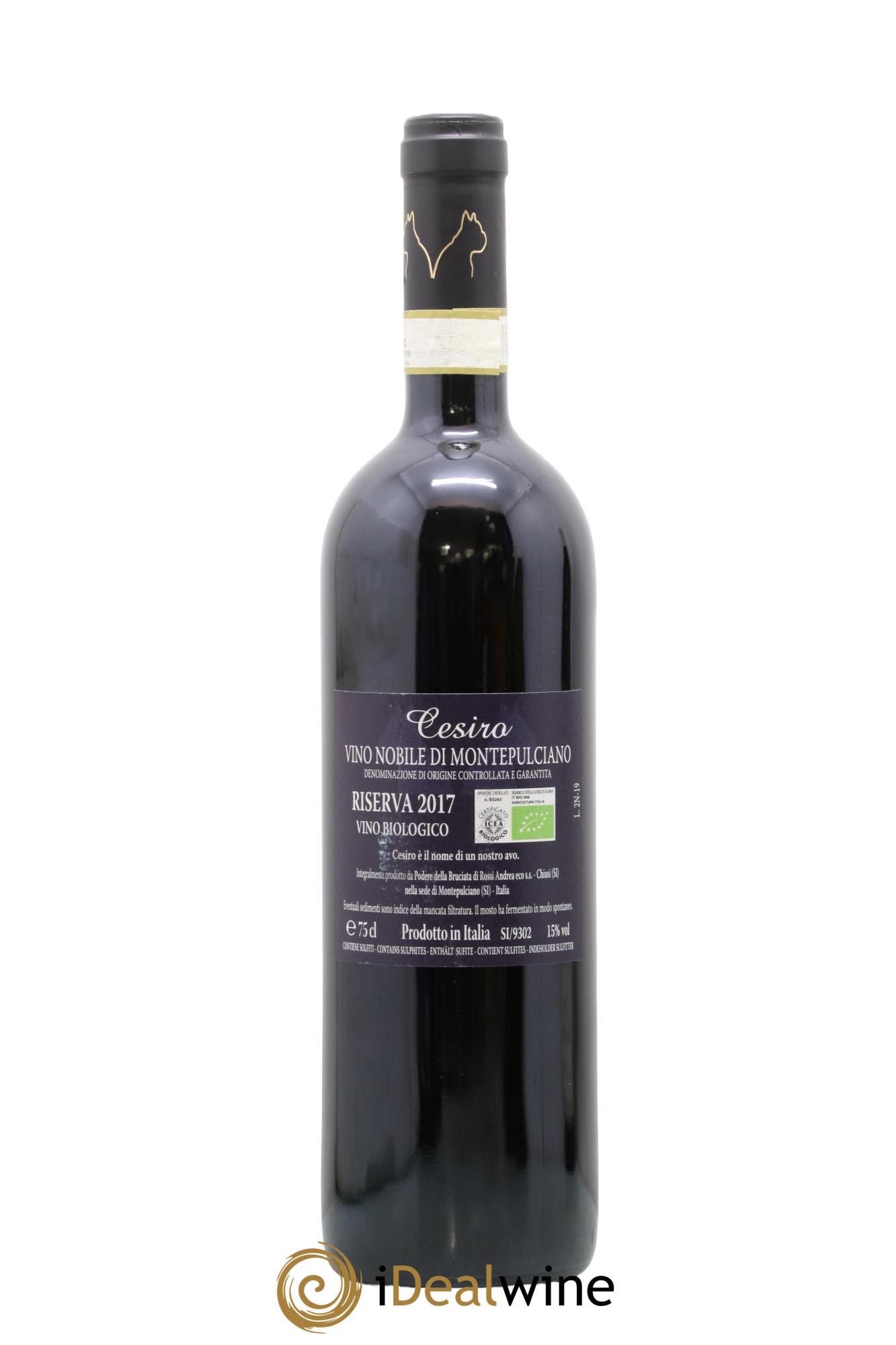 Vino Nobile di Montepulciano DOCG Riserva Cesiro Podere della Bruciata 2017 - Lot of 1 bottle - 1