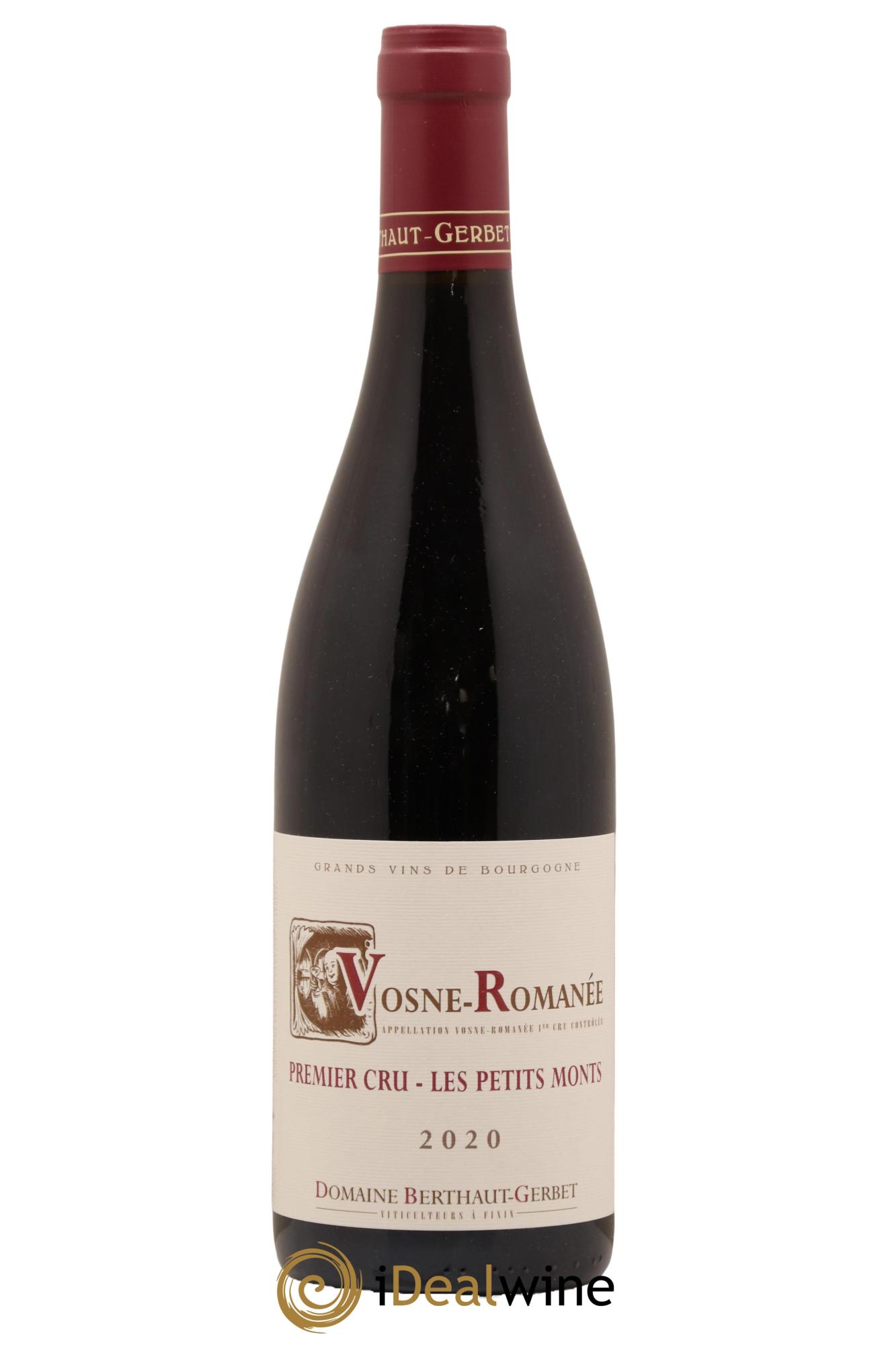 Vosne-Romanée 1er Cru Les Petits Monts Berthaut Gerbet (Domaine) 2020 - Lot de 1 bouteille - 0