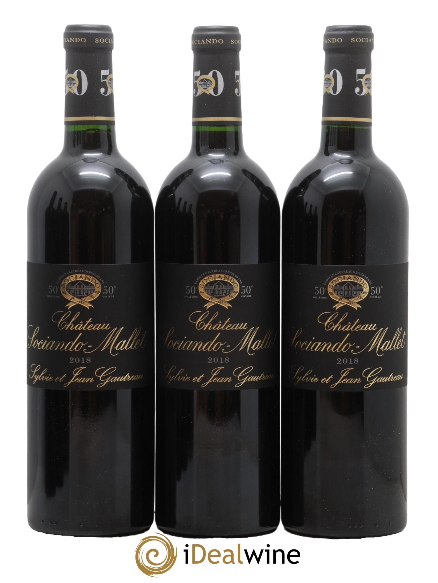 Château Sociando Mallet 2018 - Lot de 6 bouteilles - 1