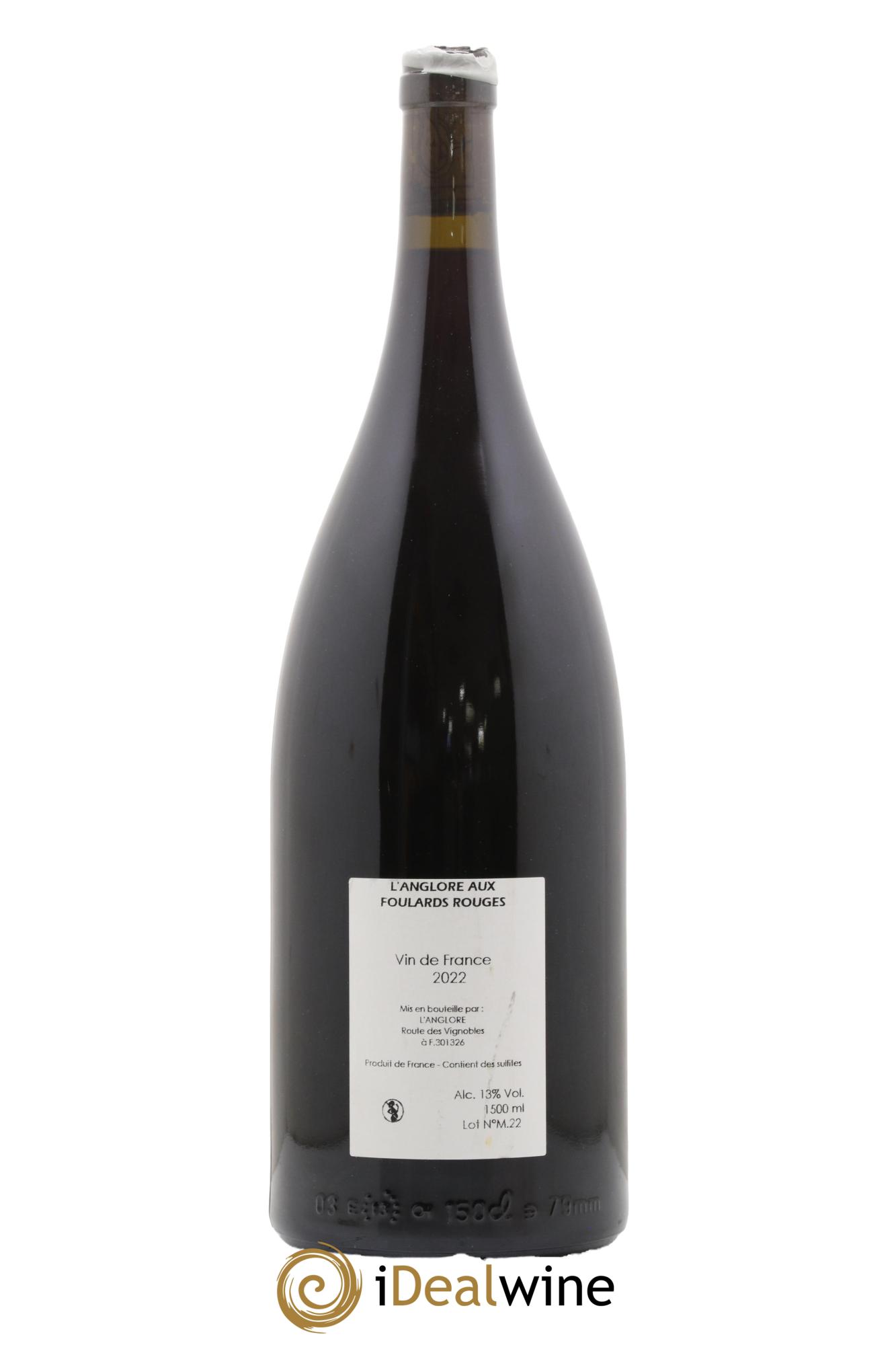 Vin de France L'Anglore aux Foulards Rouges L'Anglore 2022 - Lot of 1 magnum - 1