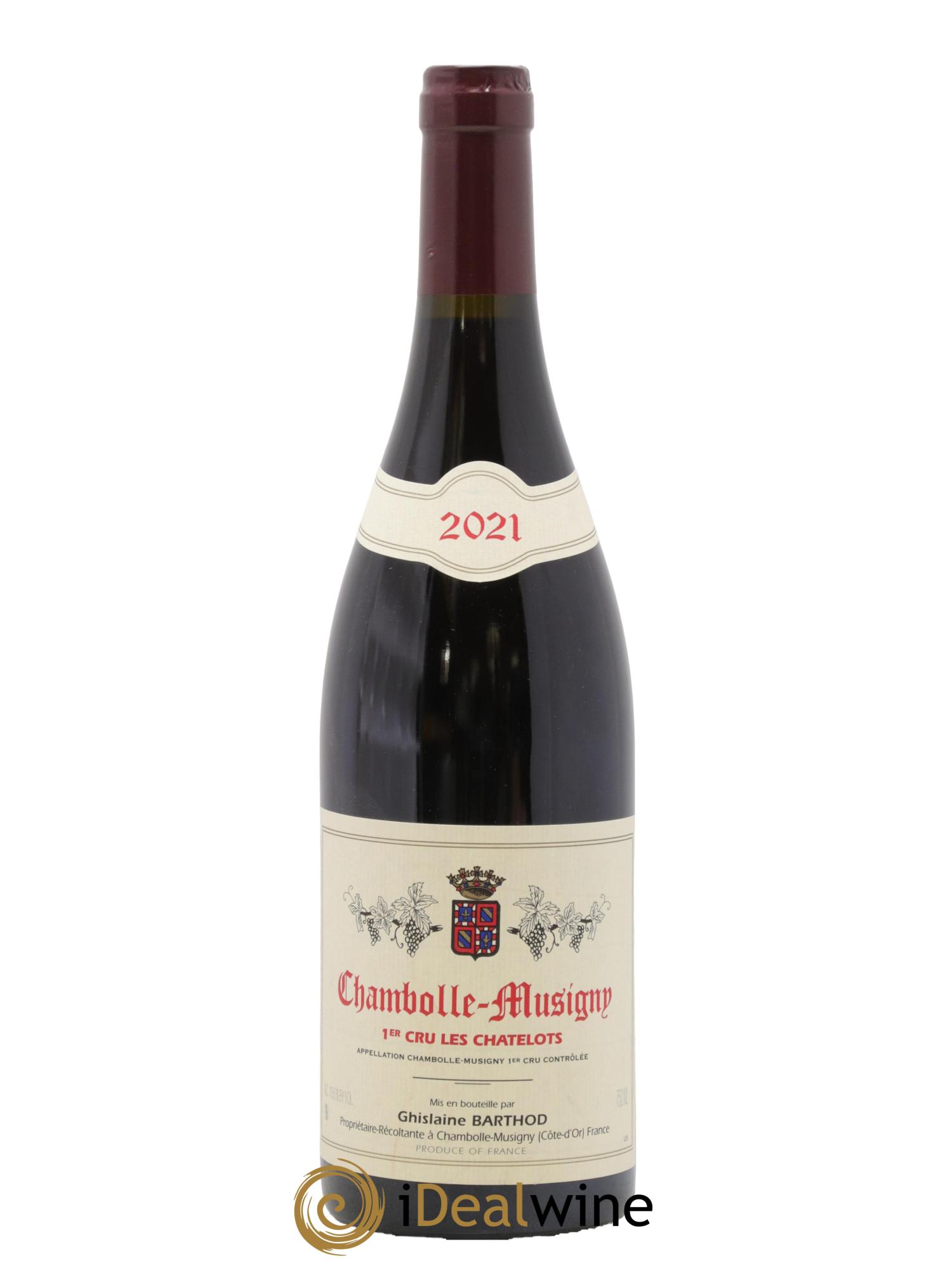 Chambolle-Musigny 1er Cru Les Chatelots Ghislaine Barthod 2021 - Lot de 1 bouteille - 0