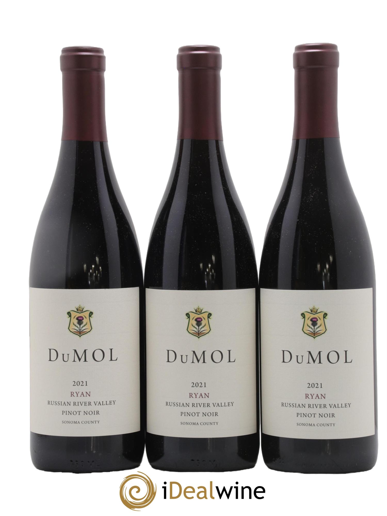 USA Russian River Valley Pinot Noir Dutton Ranch Jentoft Ryan Vineyard DuMOL 2021 - Lotto di 3 bottiglie - 0