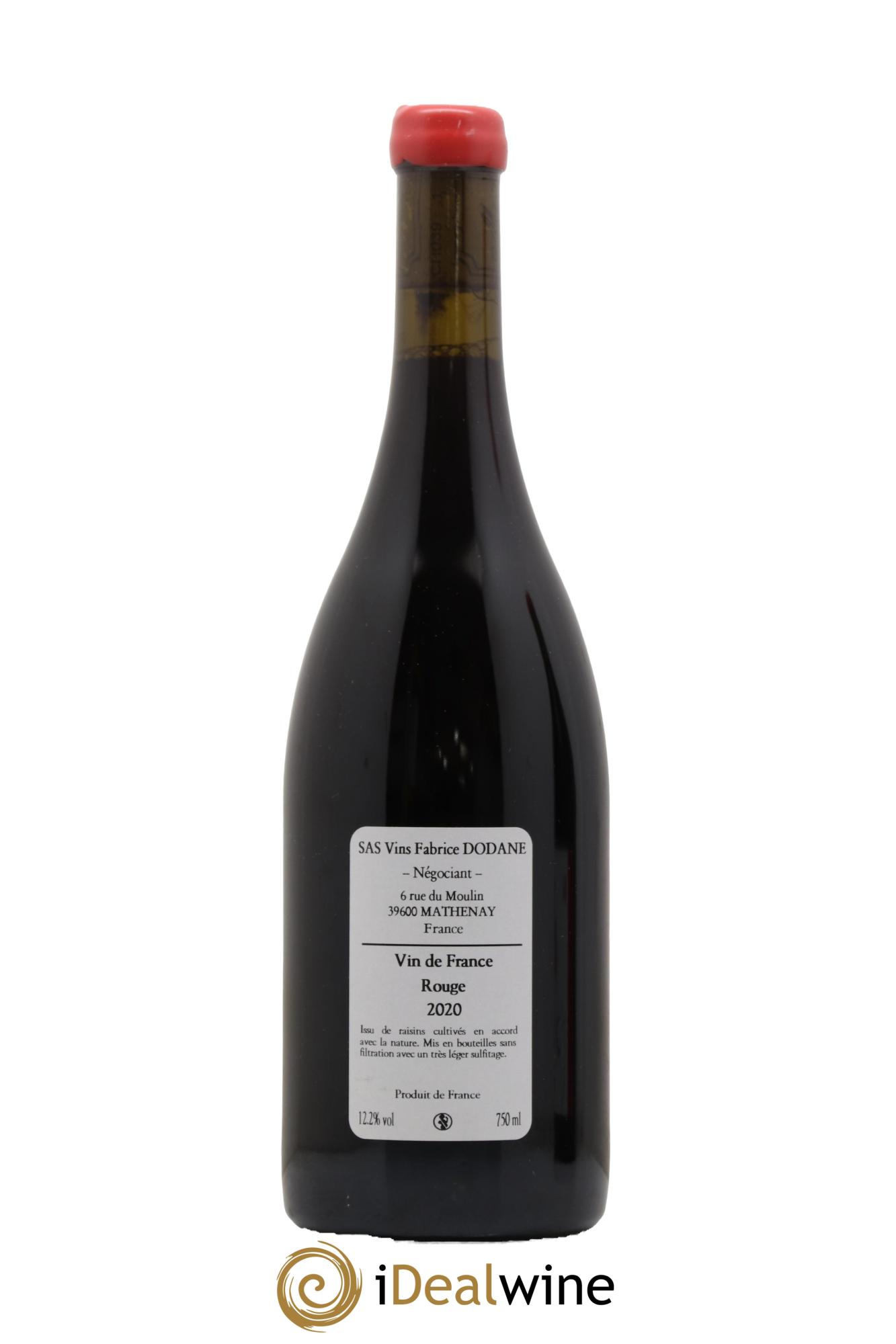 Vin de France GG Le Dos D Chat Domaine Fabrice Dodane 2020 - Lot de 1 bouteille - 1