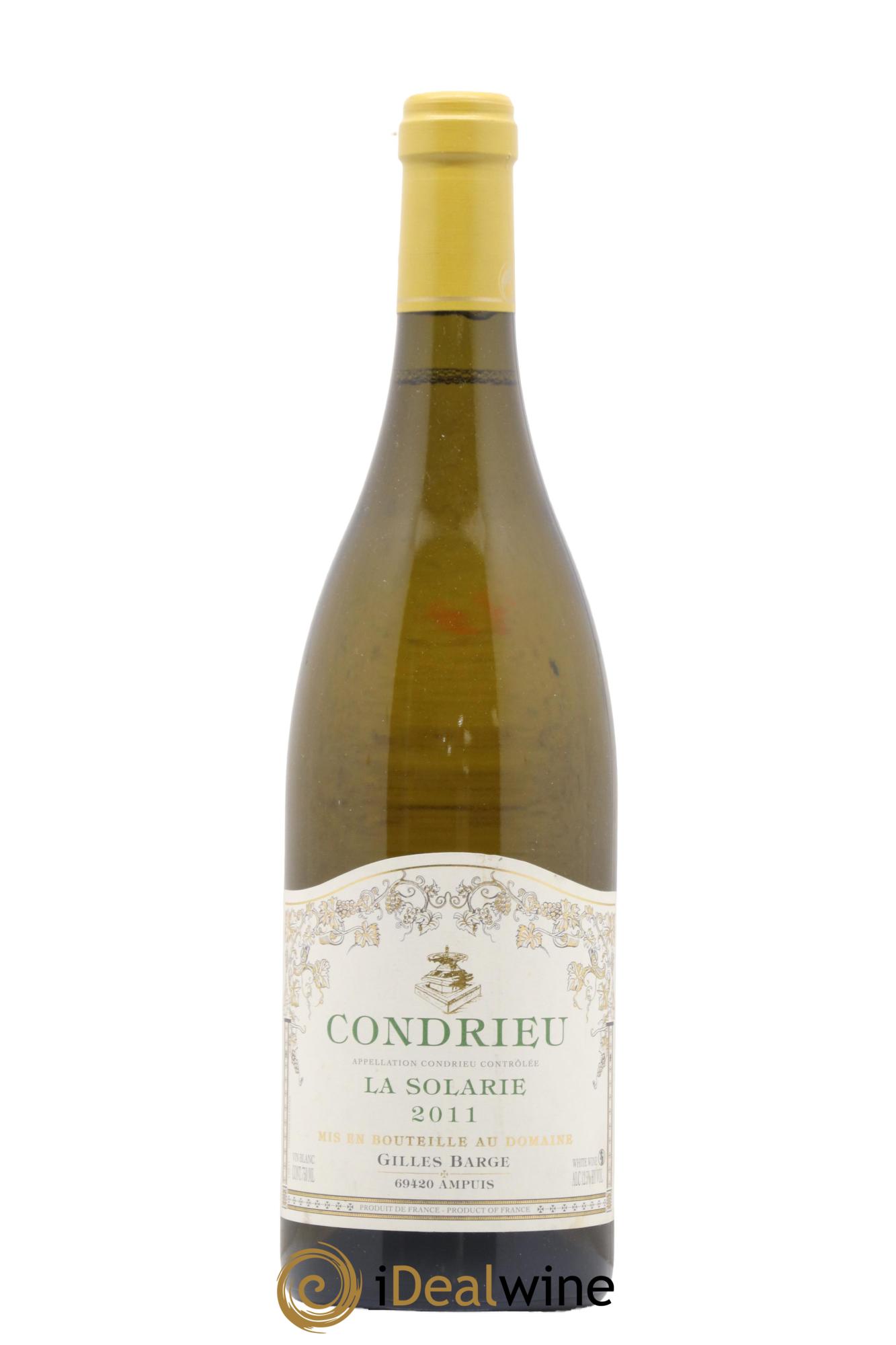 Condrieu La Solarie Domaine Barge 2011 - Lot de 1 bouteille - 0