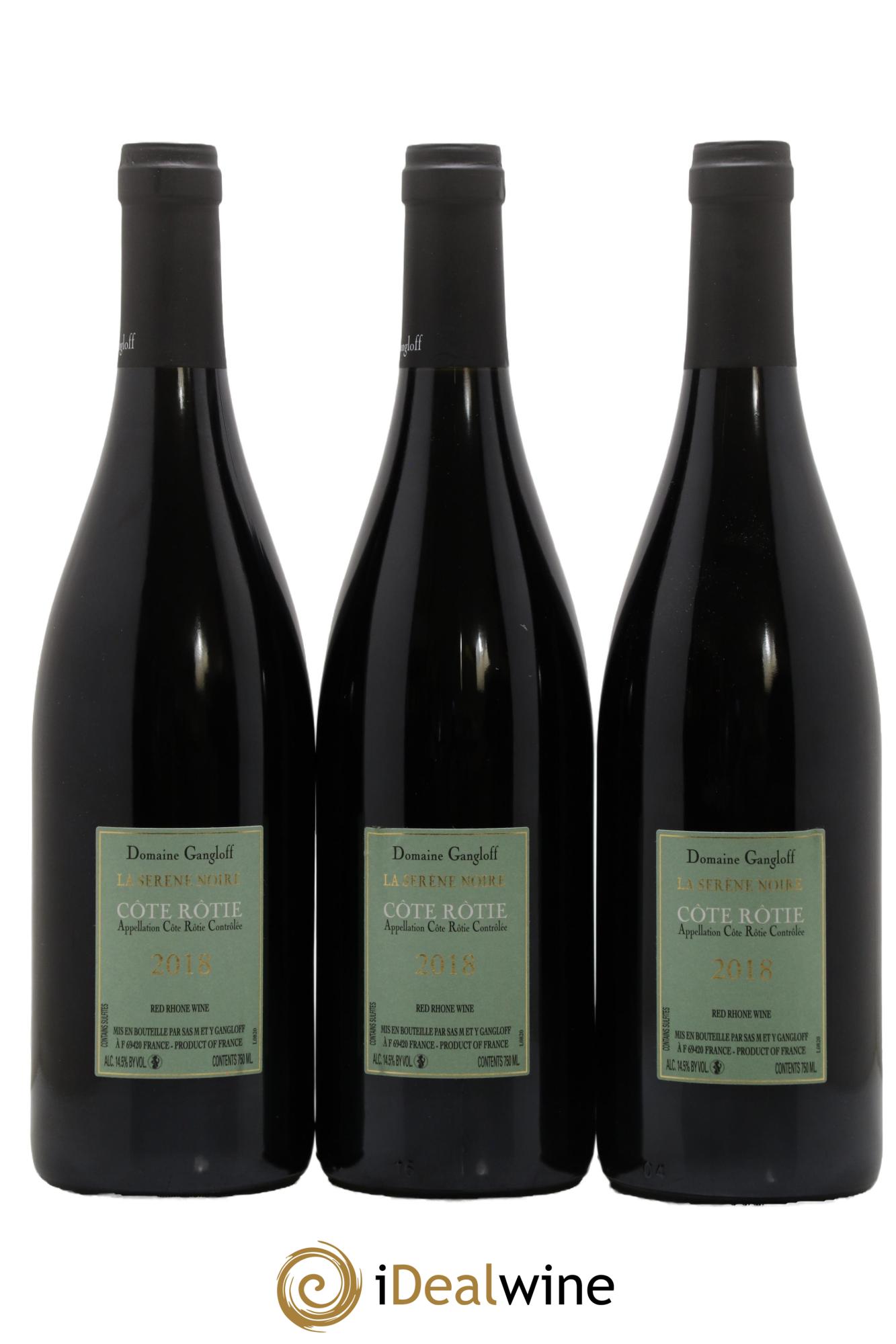 Côte-Rôtie La Sereine Noire Gangloff (Domaine)  2018 - Lotto di 3 bottiglie - 1