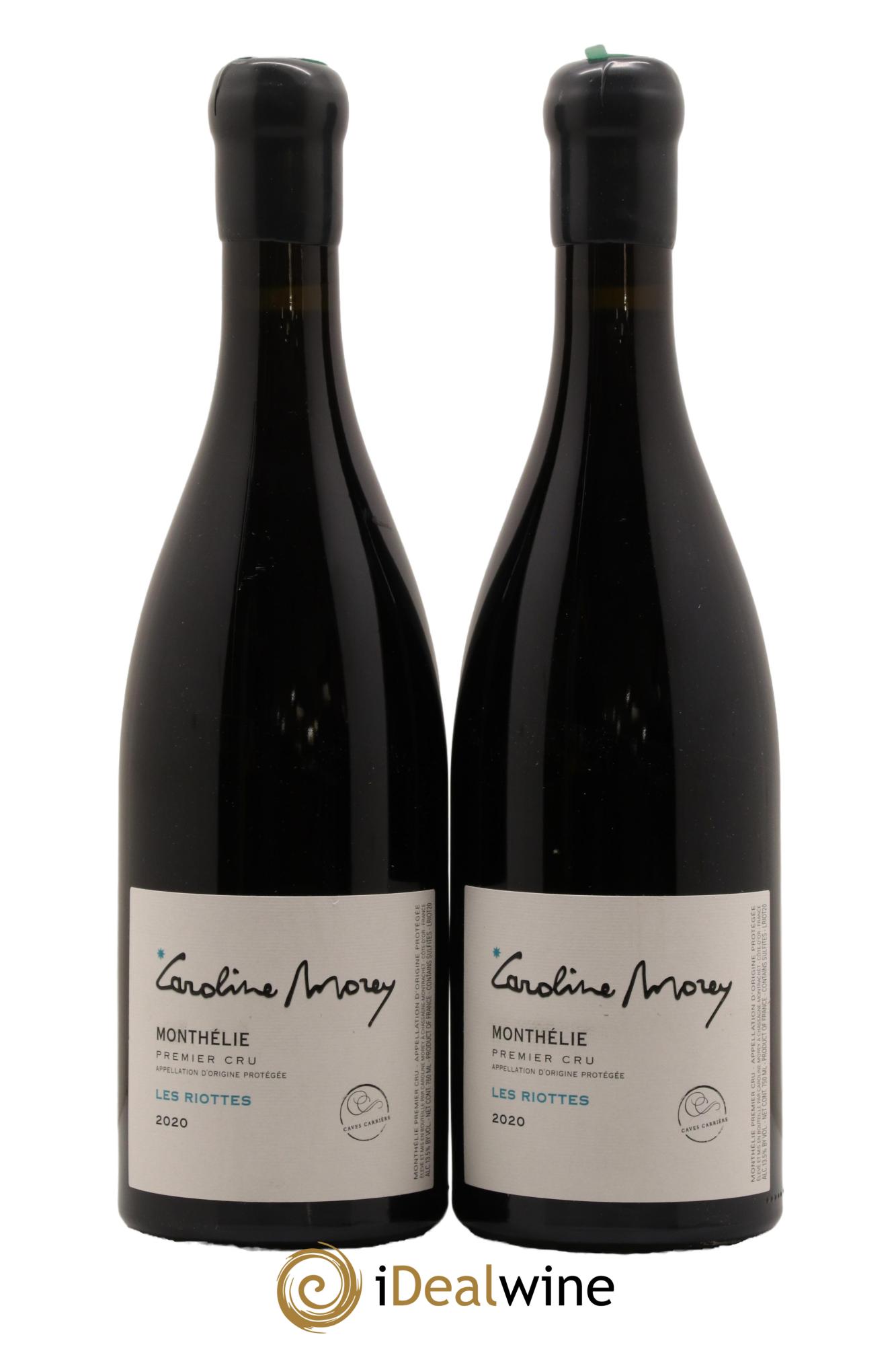 Monthélie 1er Cru Les Riottes Domaine Caroline Morey 2020 - Lot de 2 bouteilles - 0
